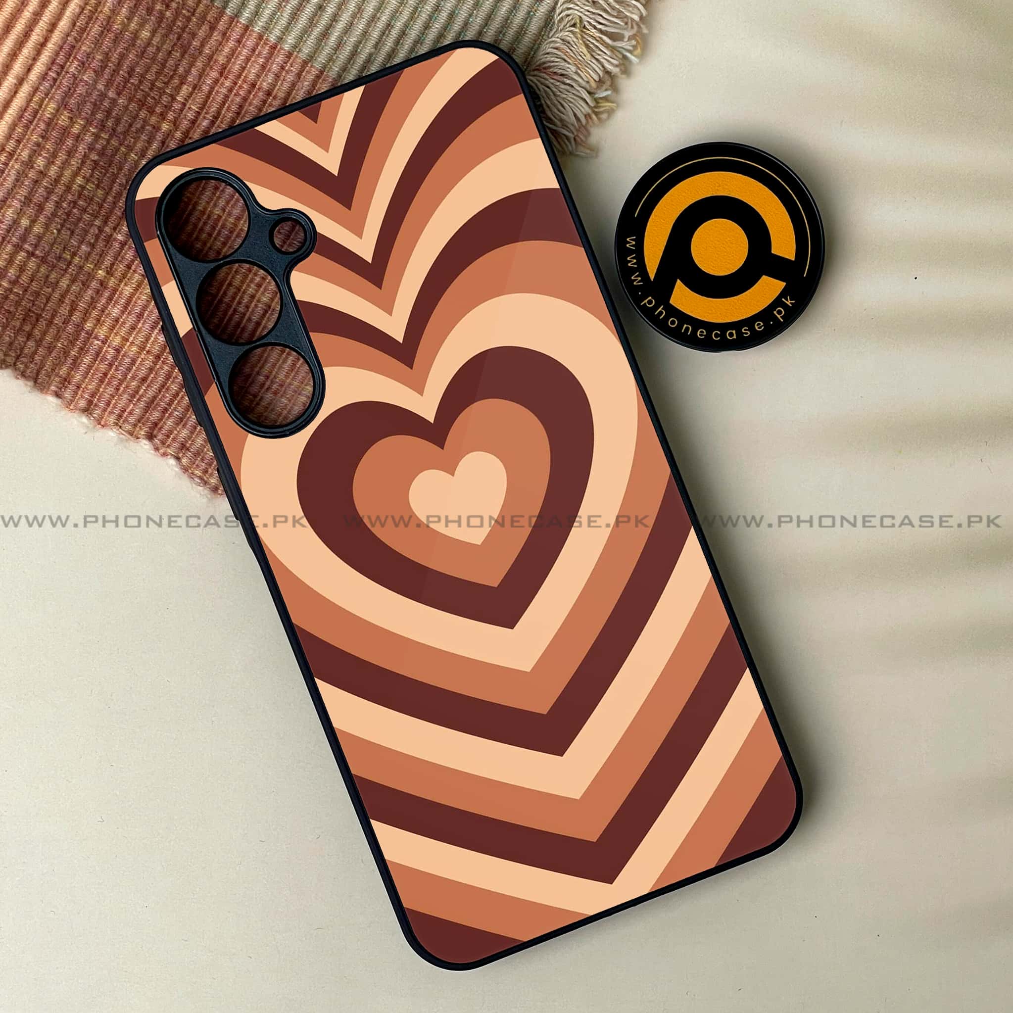 Samsung Galaxy S24 FE - Heart Beat Series - Premium Metal Printed soft Bumper shock Proof Case