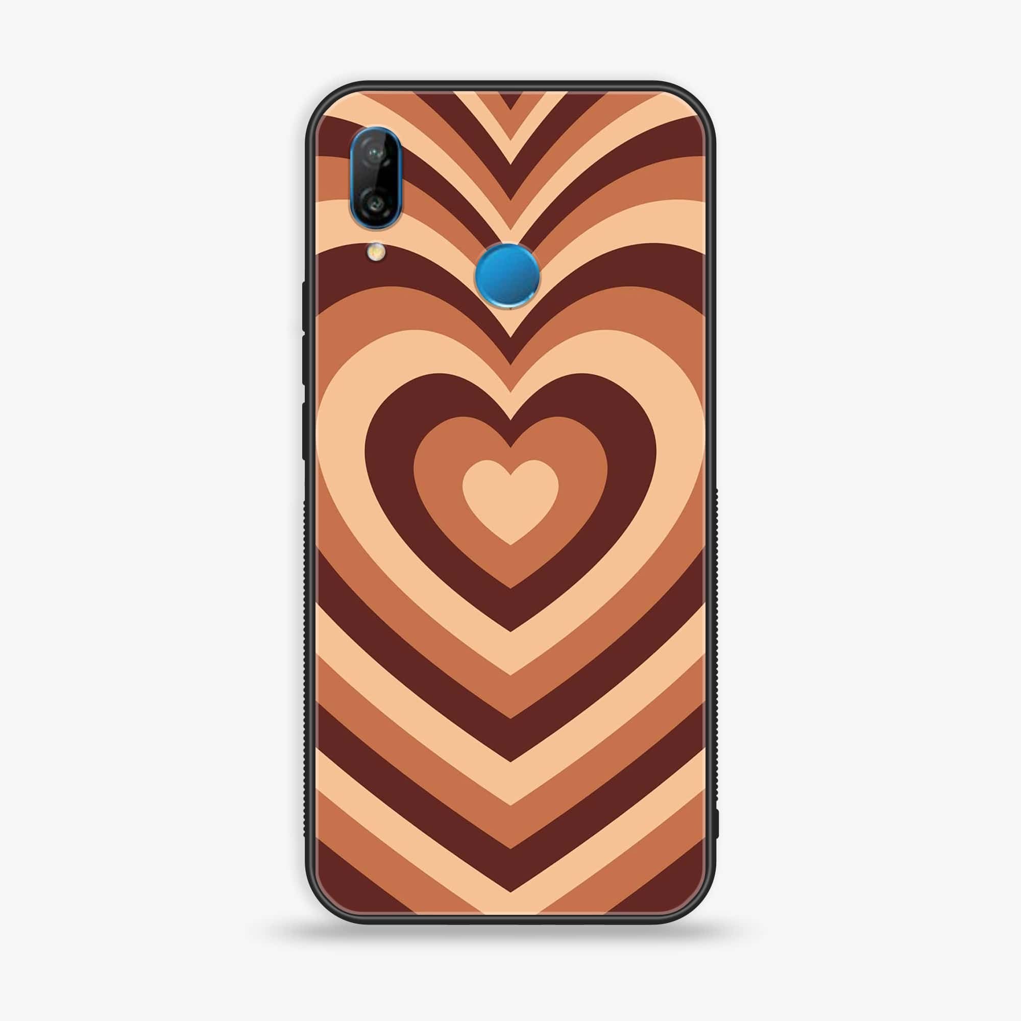 Huawei P20 lite - Heart Beat Series - Premium Printed Glass soft Bumper shock Proof Case