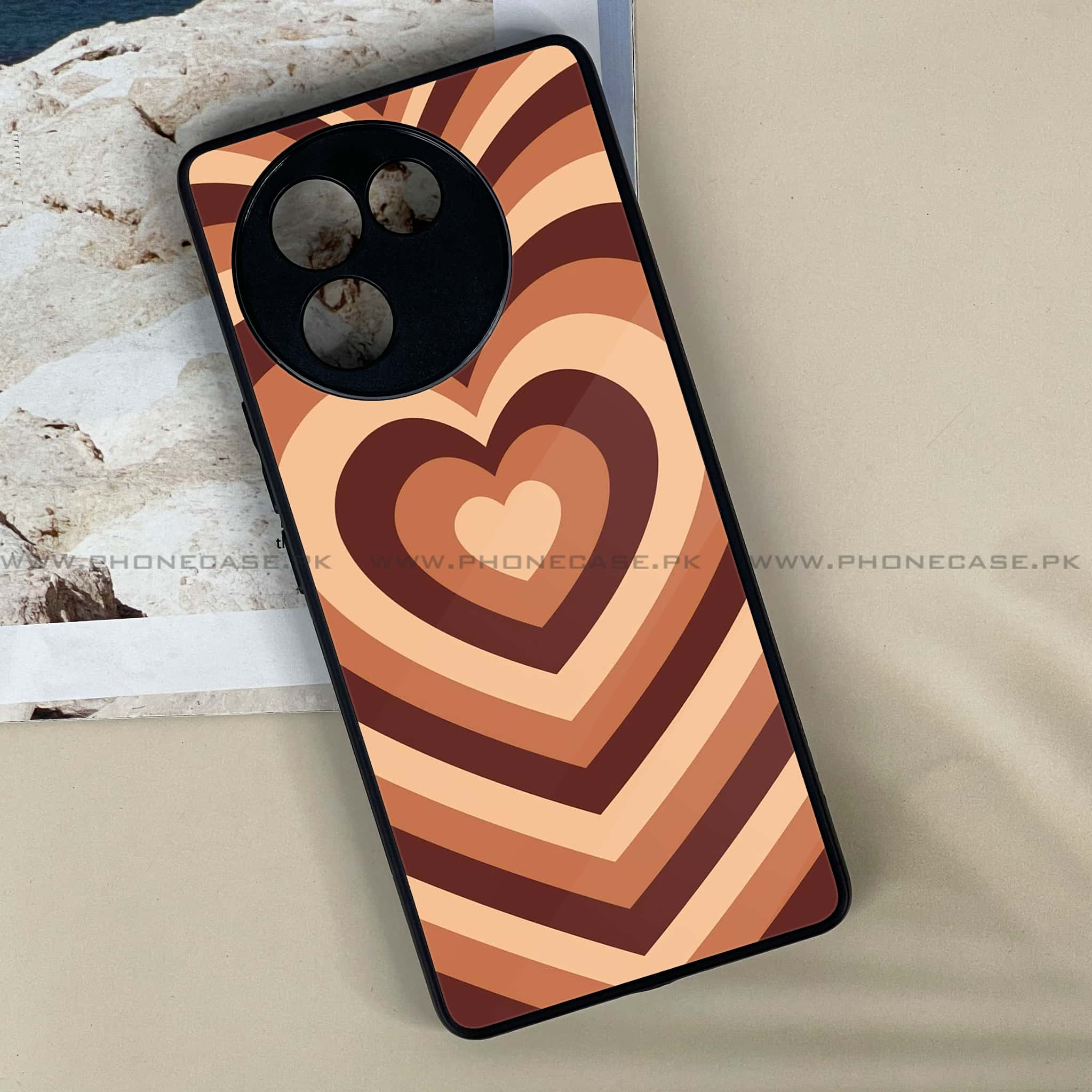 Vivo V30E - Heart Beat Series - Premium Printed Metal soft Bumper shock Proof Case