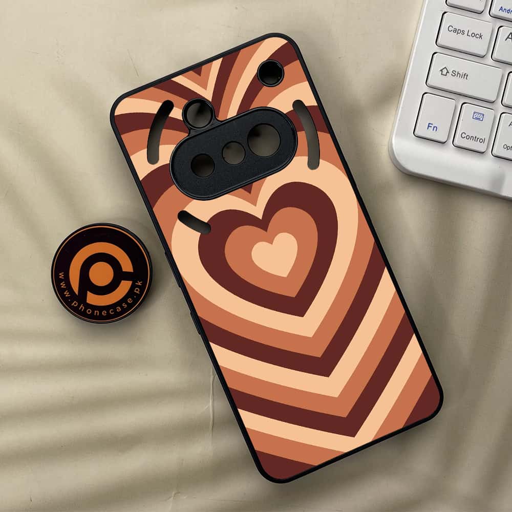 Nothing Phone 3a - Heart Beat Series - Premium Metal  Printed soft Bumper shock Proof Case