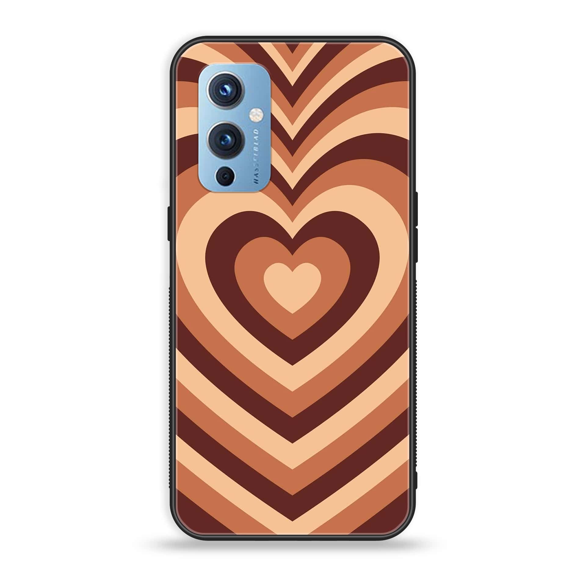 OnePlus 9 - Heart Beat Series - Premium Printed Glass soft Bumper shock Proof Case