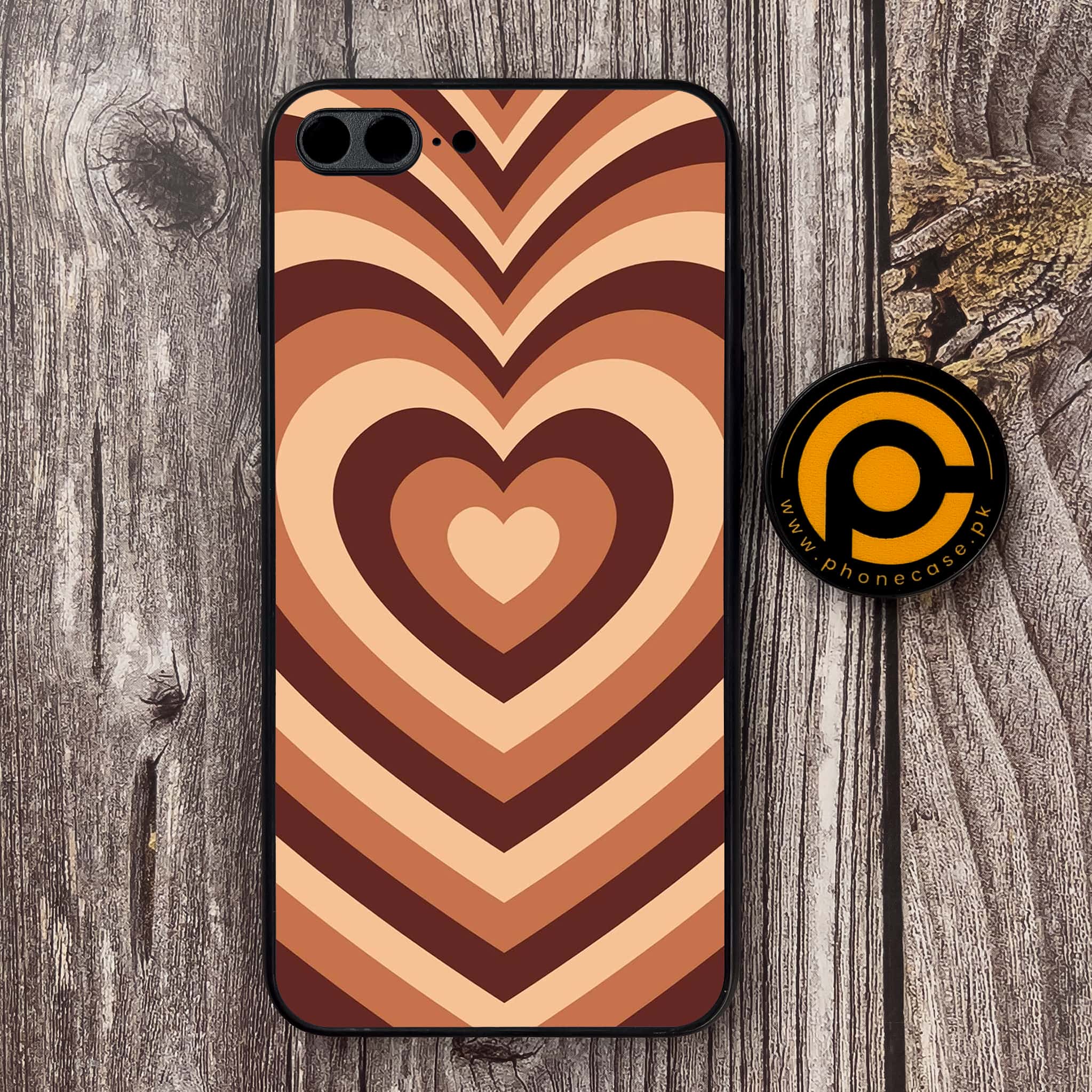 iPhone 7 Plus - Heart Beat Series - Premium Metal Printed soft Bumper shock Proof Case