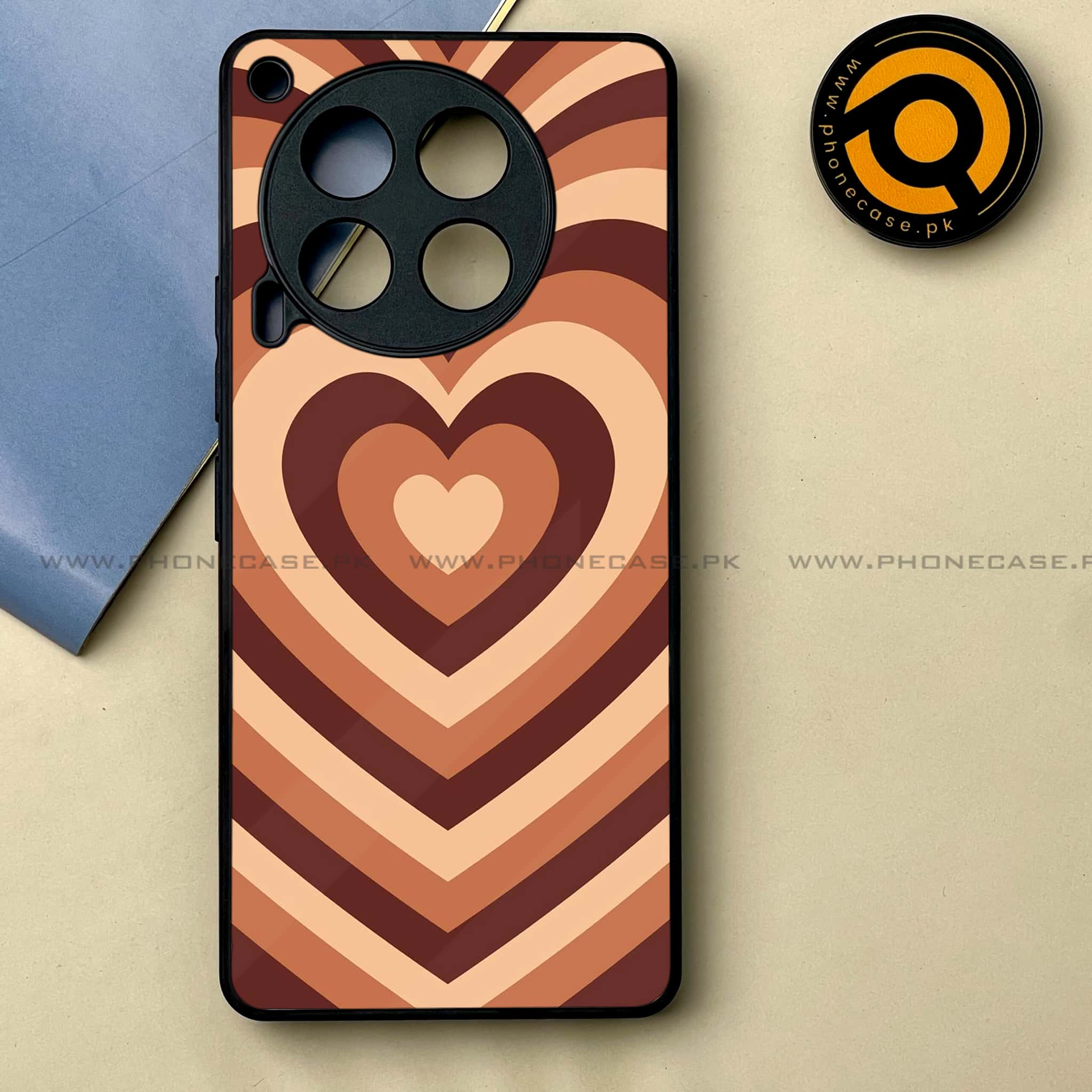 Tecno Camon 30 - Heart Beat Series -  Premium Printed Metal soft Bumper shock Proof Case