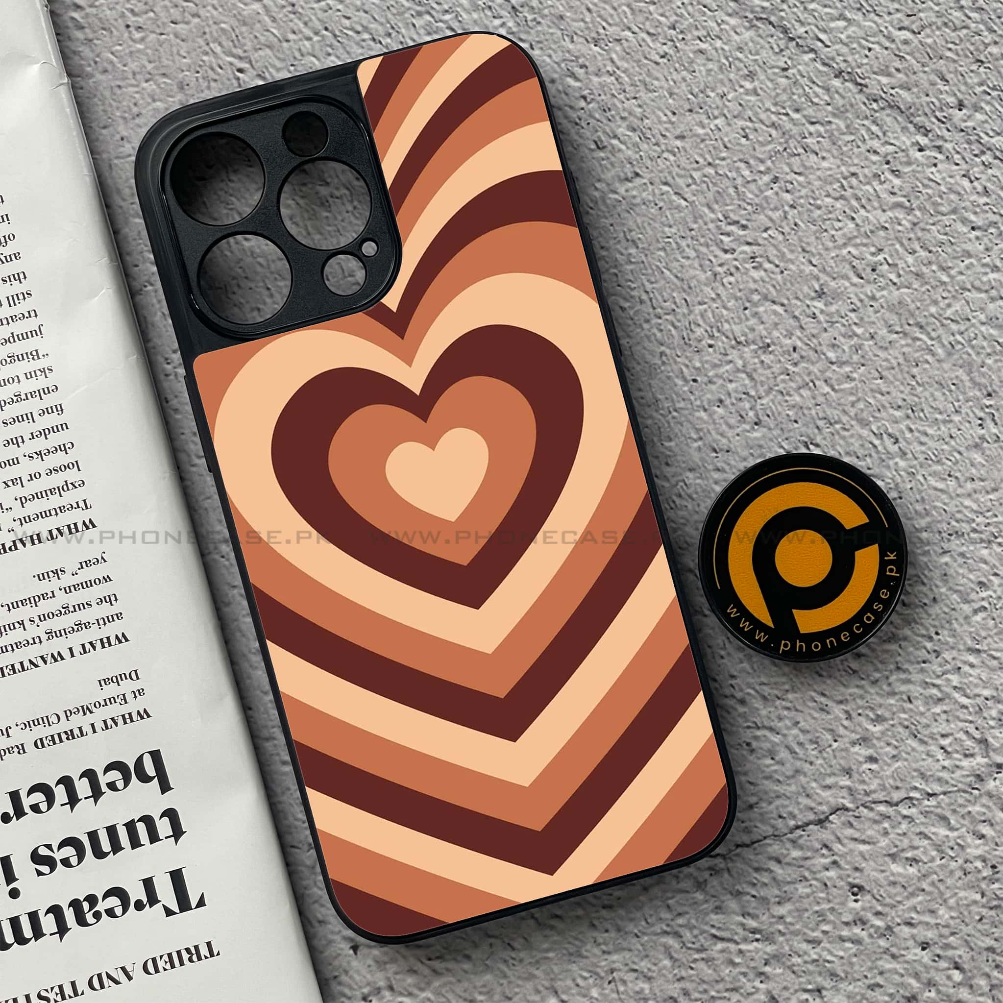iPhone 15 Pro - Heart Beat Series - Premium Metal Printed soft Bumper shock Proof Case