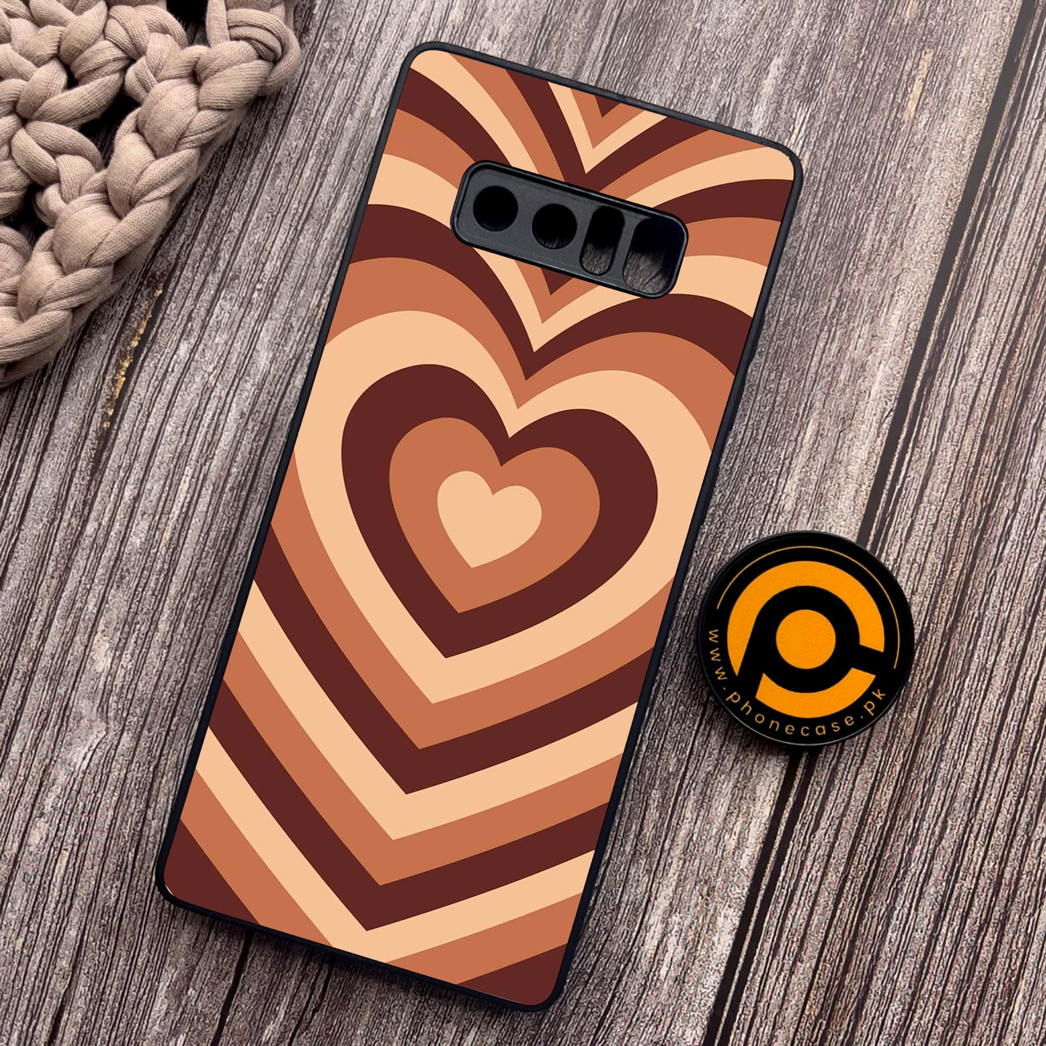 Samsung Galaxy Note 8 - Heart Beat Series - Premium Metal Printed soft Bumper shock Proof Case