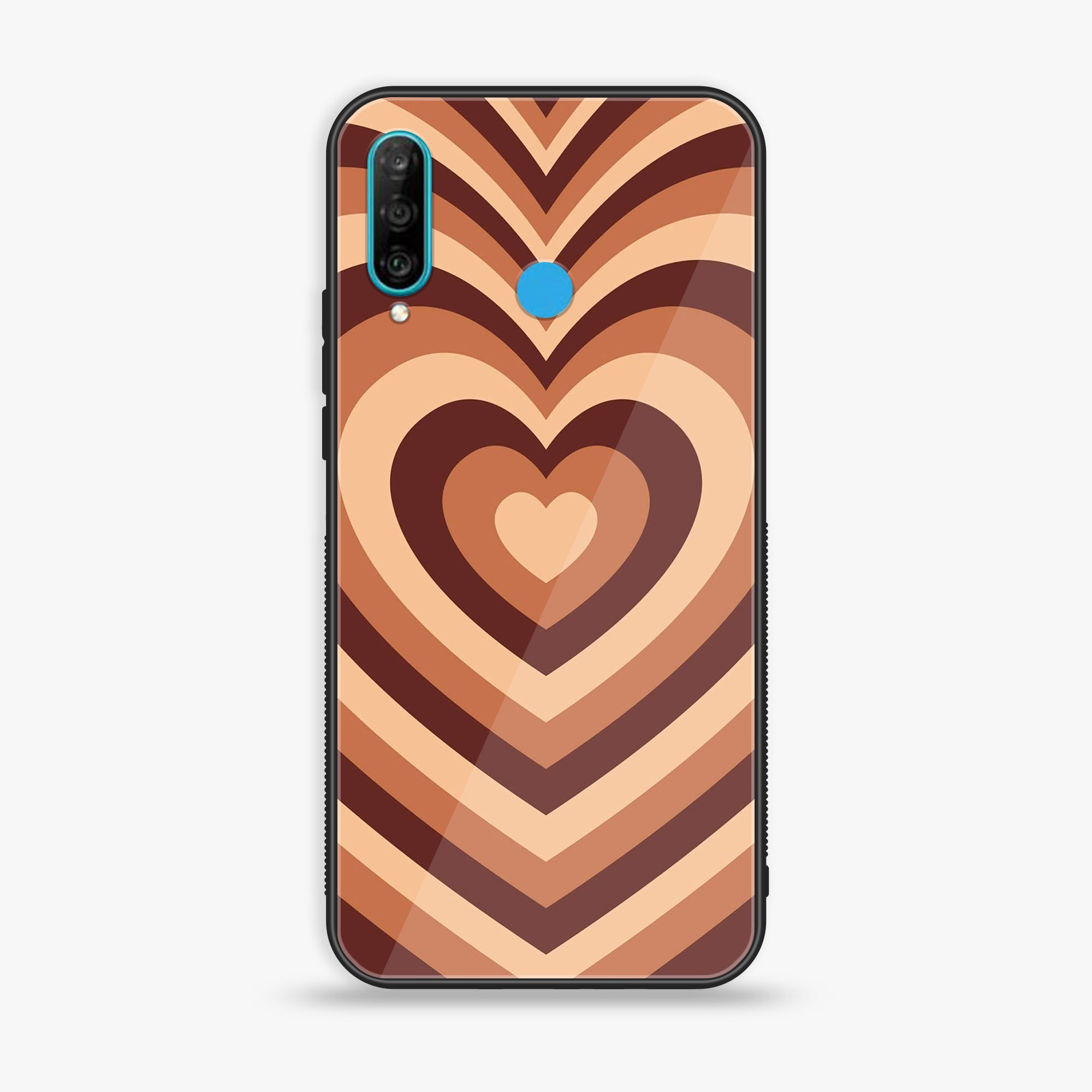 Huawei P30 lite - Heart Beat Series - Premium Printed Glass soft Bumper shock Proof Case