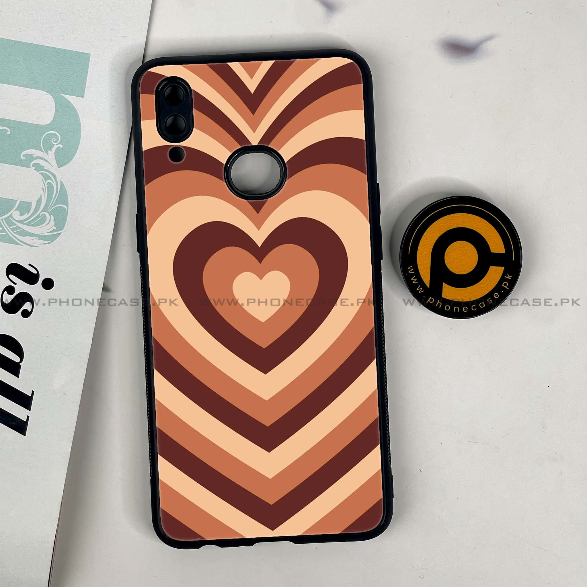 Galaxy A10s - Heart Beat Series - Premium Printed Glass soft Bumper shock Proof Case