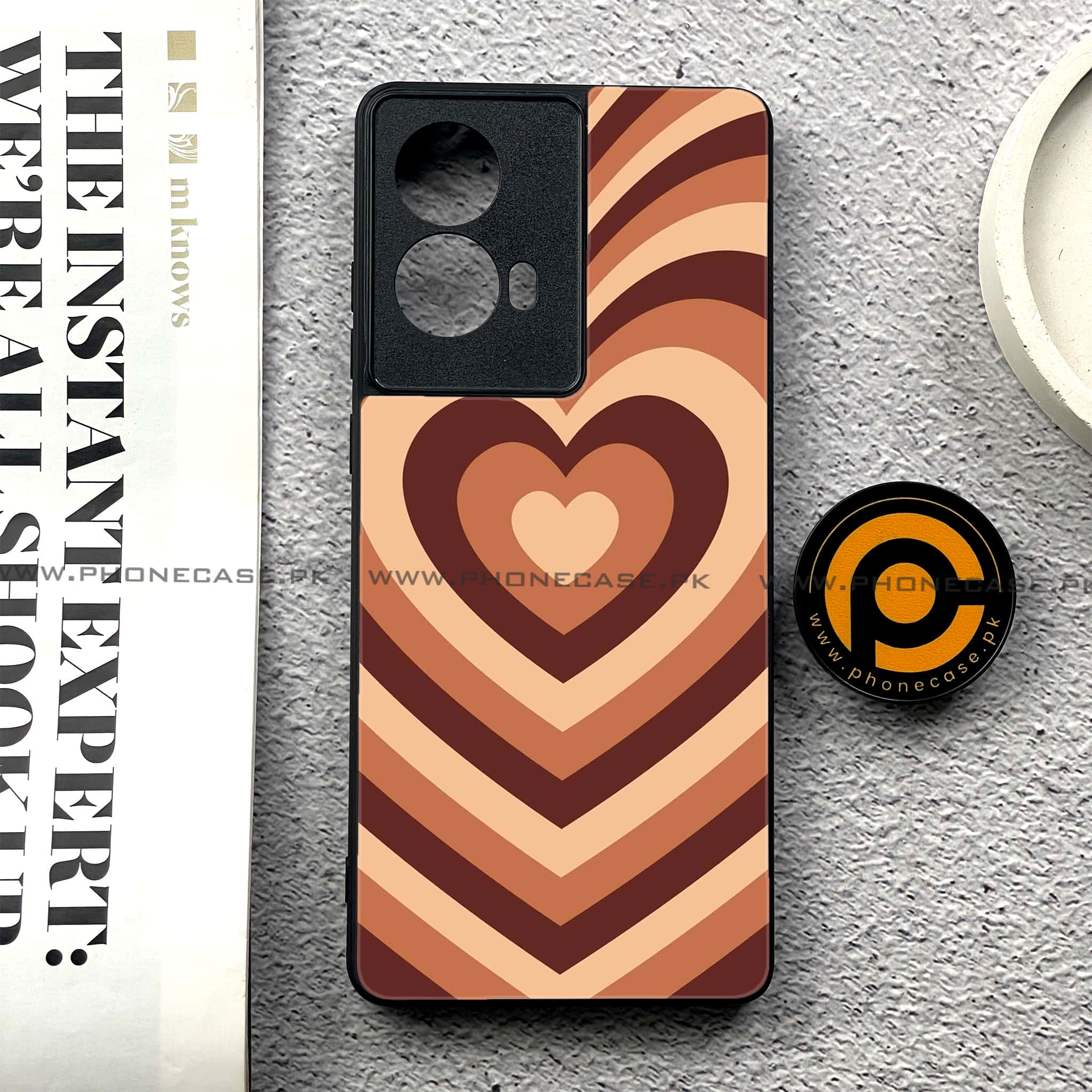 Moto G85 - Heart Beat Series - Premium Printed Glass soft Bumper shock Proof Case