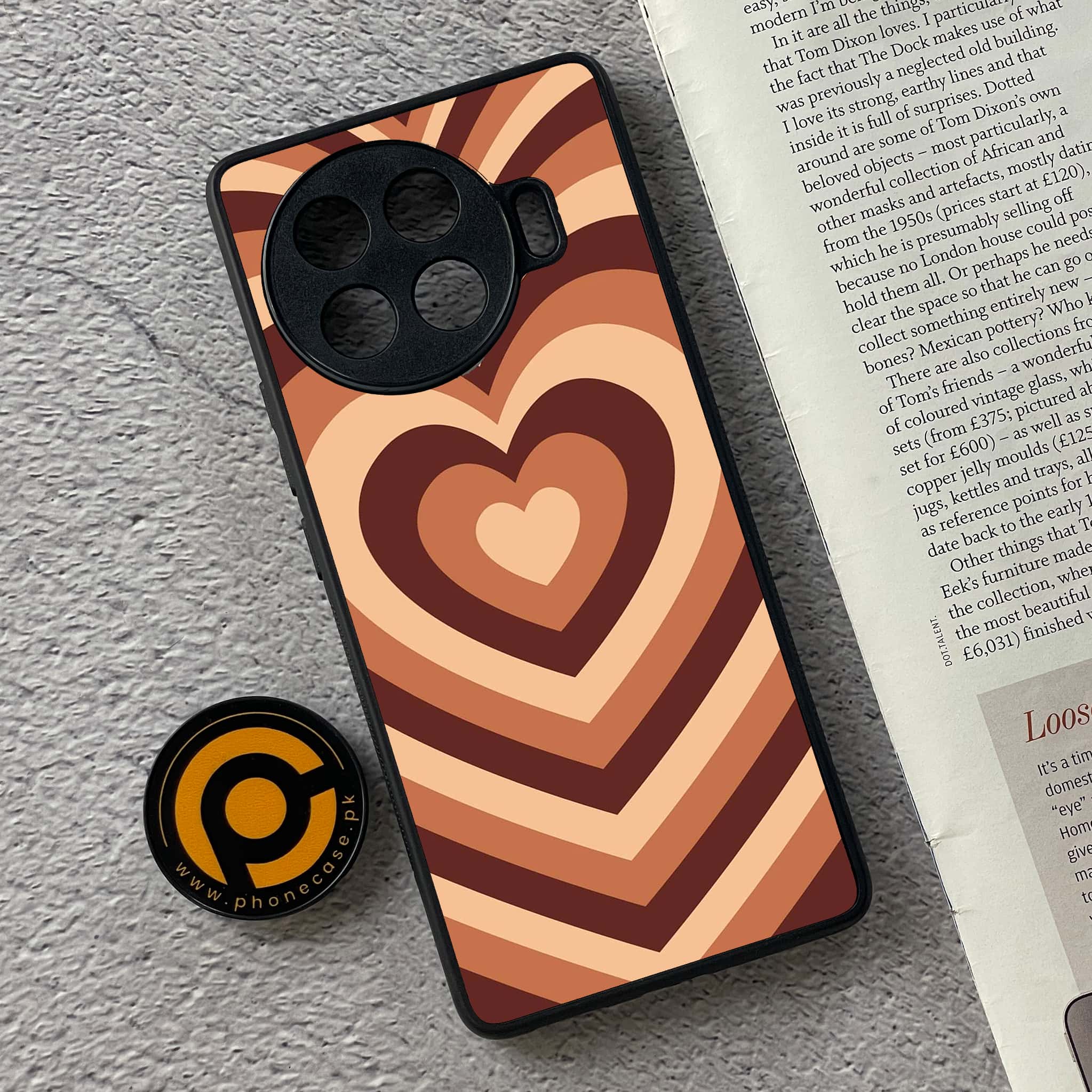 Tecno Spark 20 pro plus - Heart Beat Series - Premium Printed Glass soft Bumper shock Proof Case