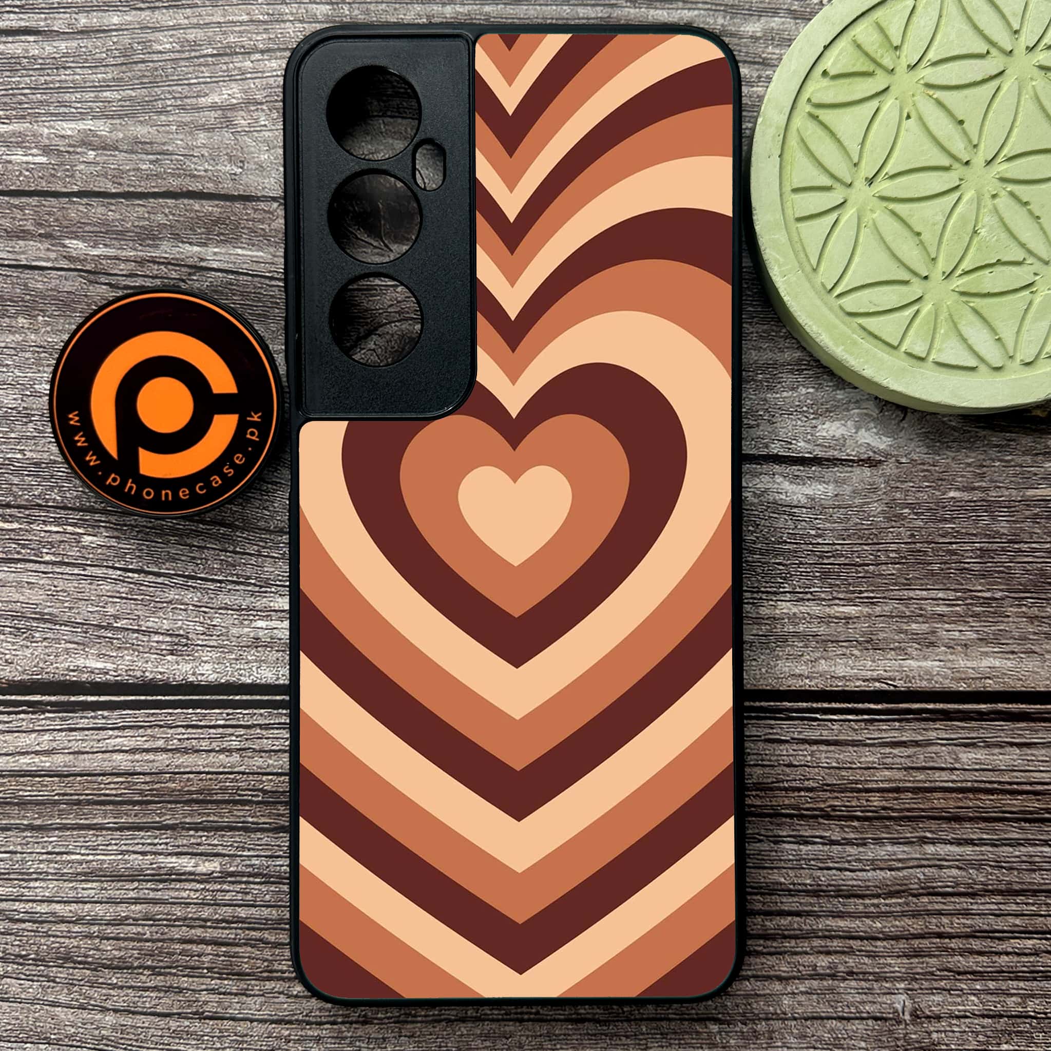 Realme C65  - Heart Beat Series - Premium Metal Printed soft Bumper shock Proof Case
