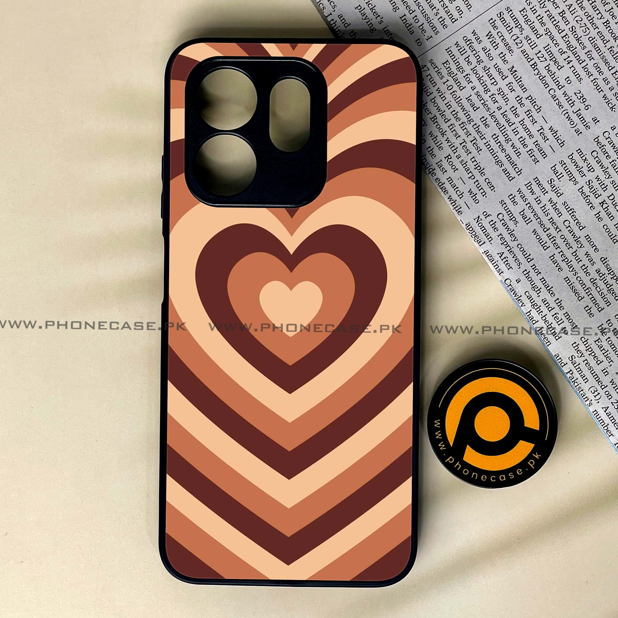 Infinix Smart 9 HD - Heart Beat Series - Premium Metal Printed soft Bumper shock Proof Case