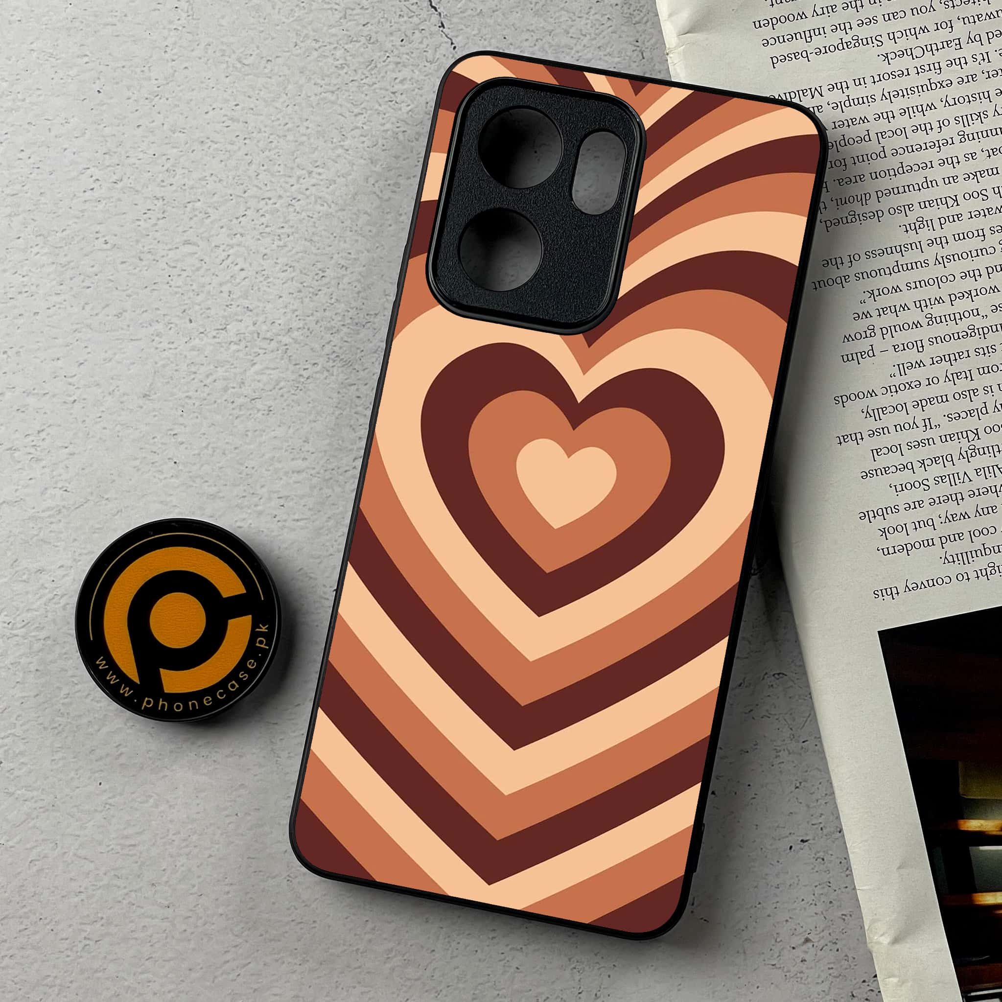 Oppo Reno 13F - Heart Beat Series - Premium Metal Printed Soft Bumper Shockproof Case