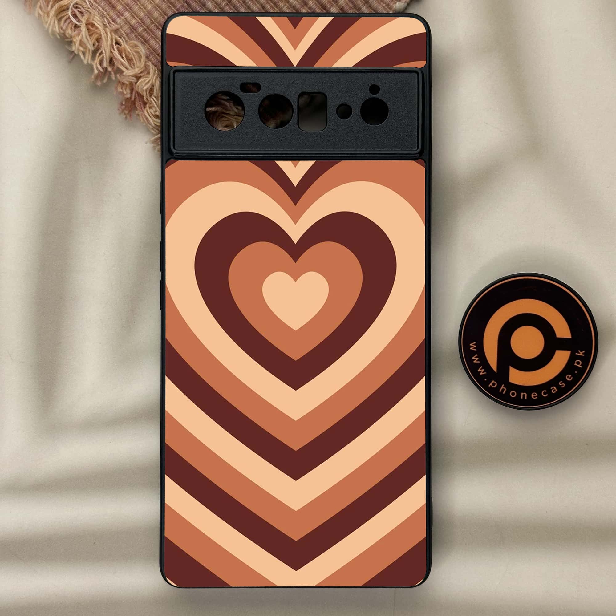 Google Pixel 6 Pro-Heart Beat Series - Premium Metal Printed soft Bumper Shock Proof Case