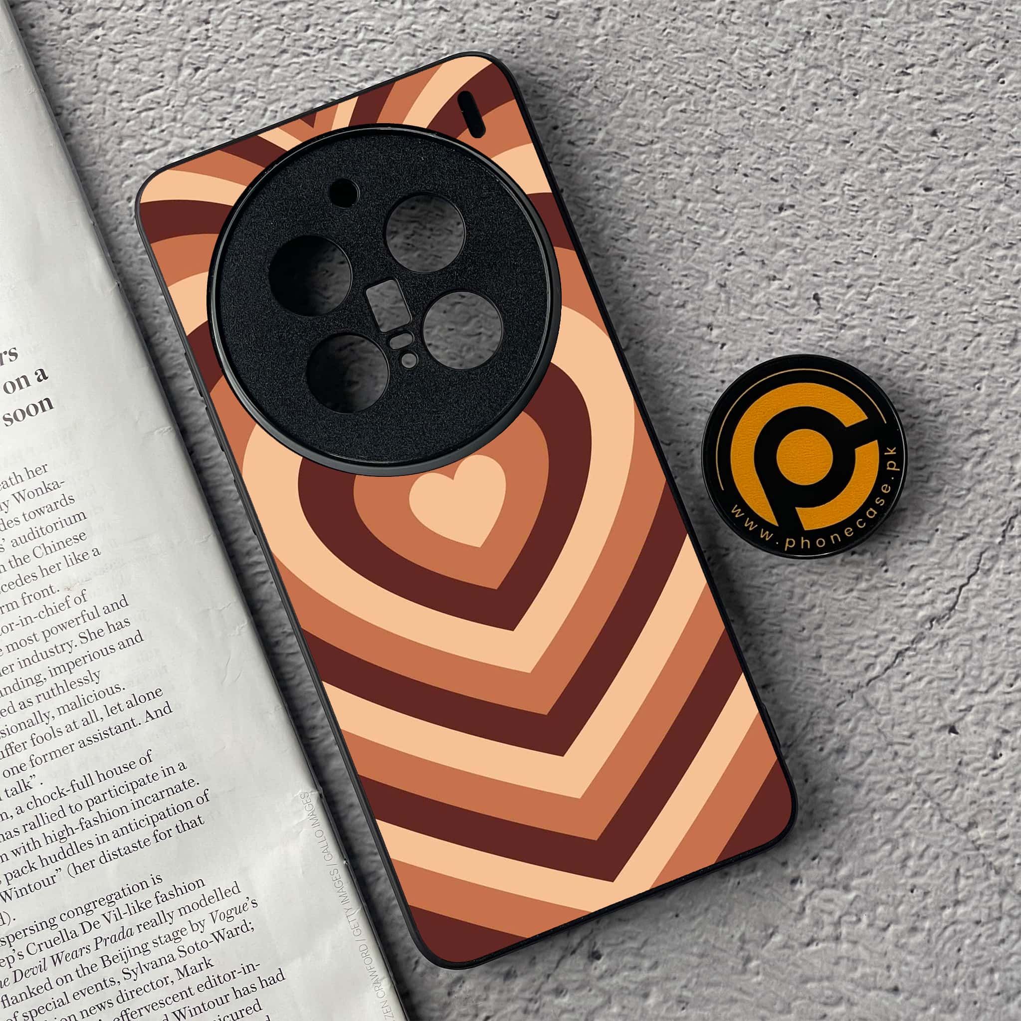 Vivo X200 Pro - Heart Beat Series - Premium Metal  Printed soft Bumper shock Proof Case