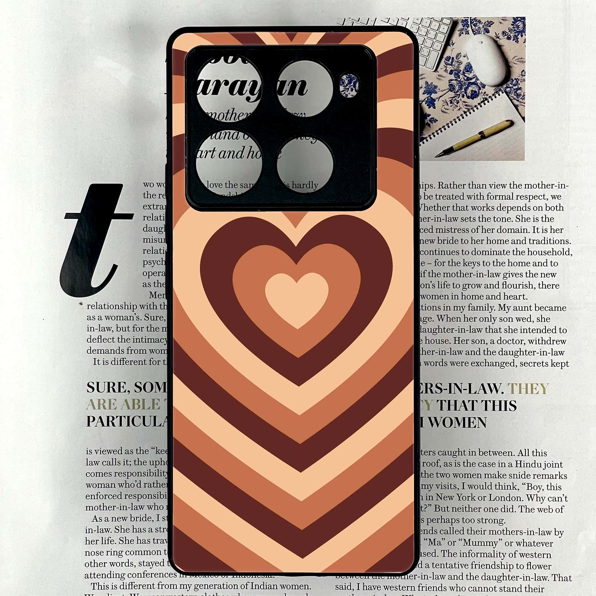 Infinix Note 40 Pro Plus - Heart Beat Series - Premium Metal Printed soft Bumper shock Proof Case