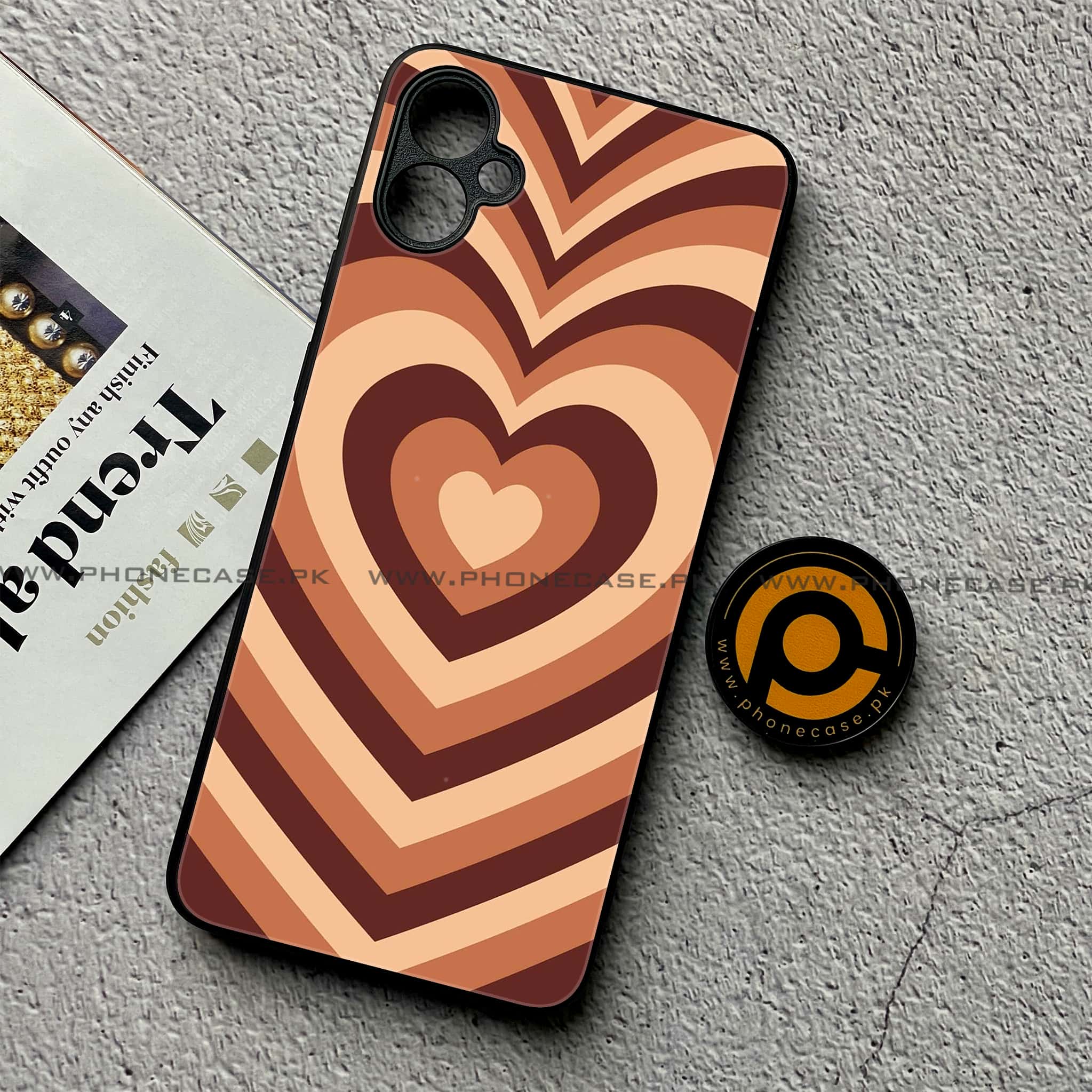 Samsung Galaxy A05 - Heart Beat Series - Premium Metal Printed soft Bumper shock Proof Case