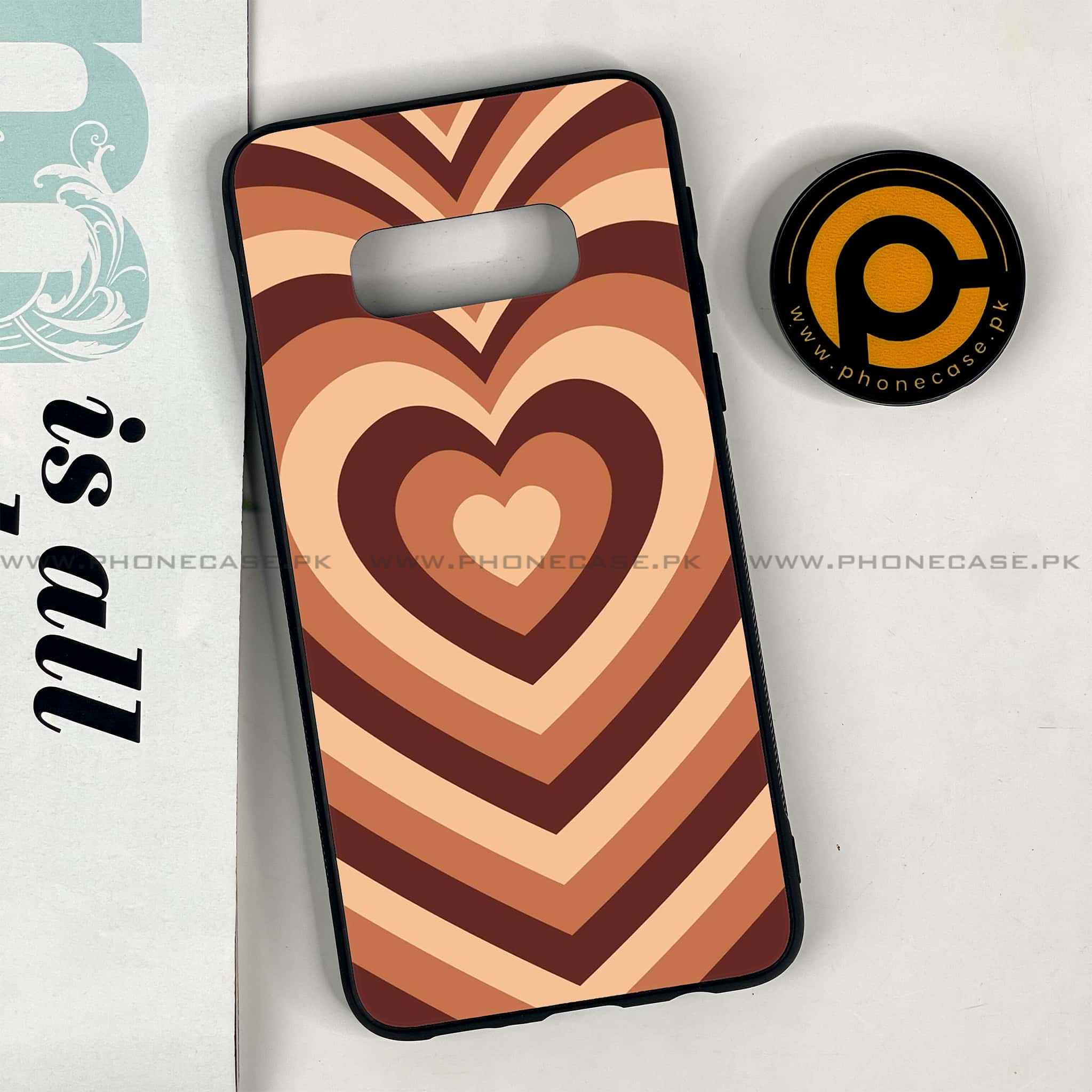 Galaxy S10e - Heart Beat Series - Premium Printed Glass soft Bumper shock Proof Case