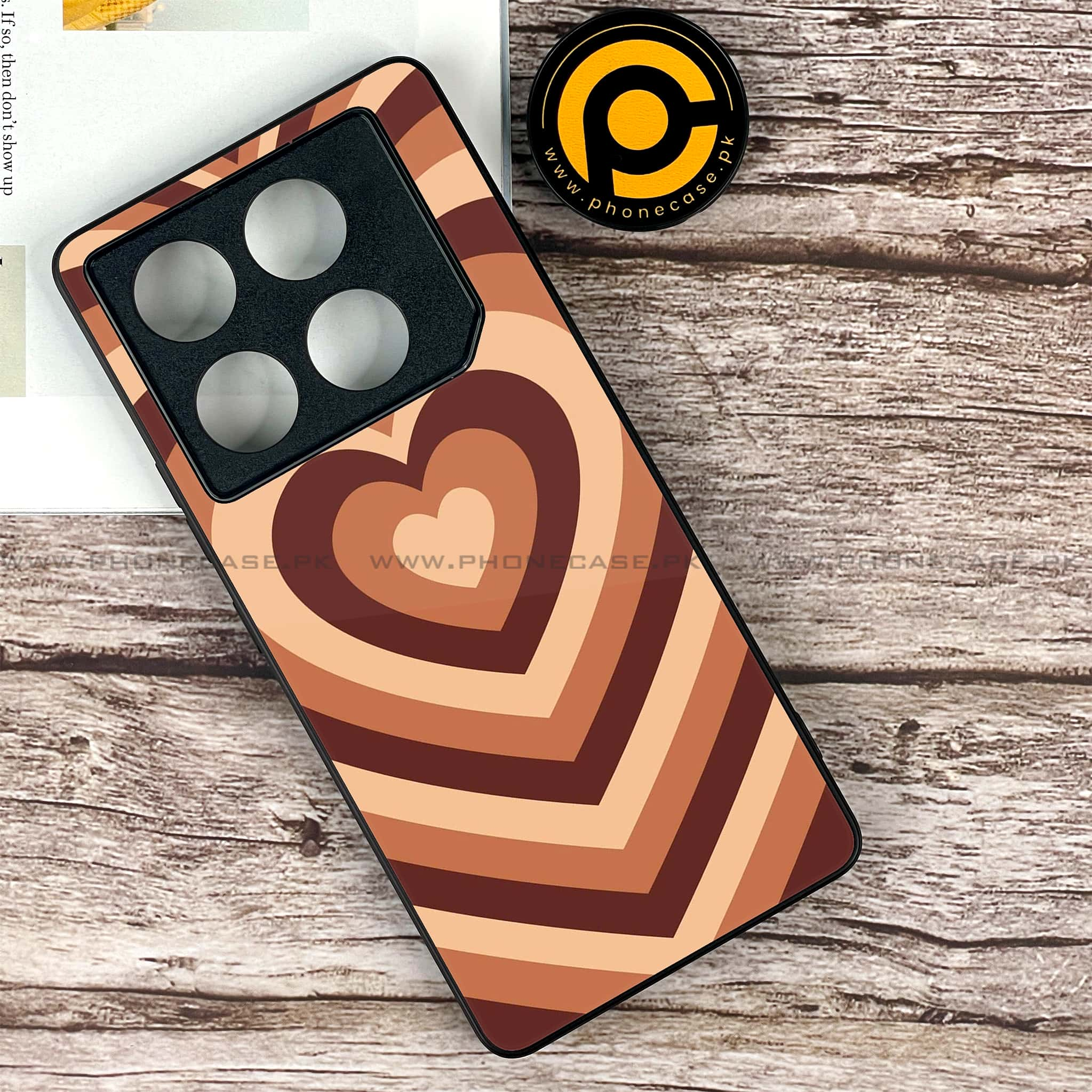 Infinix GT 20 Pro - Heart Beat Series - Premium Printed Glass soft Bumper shock Proof Case