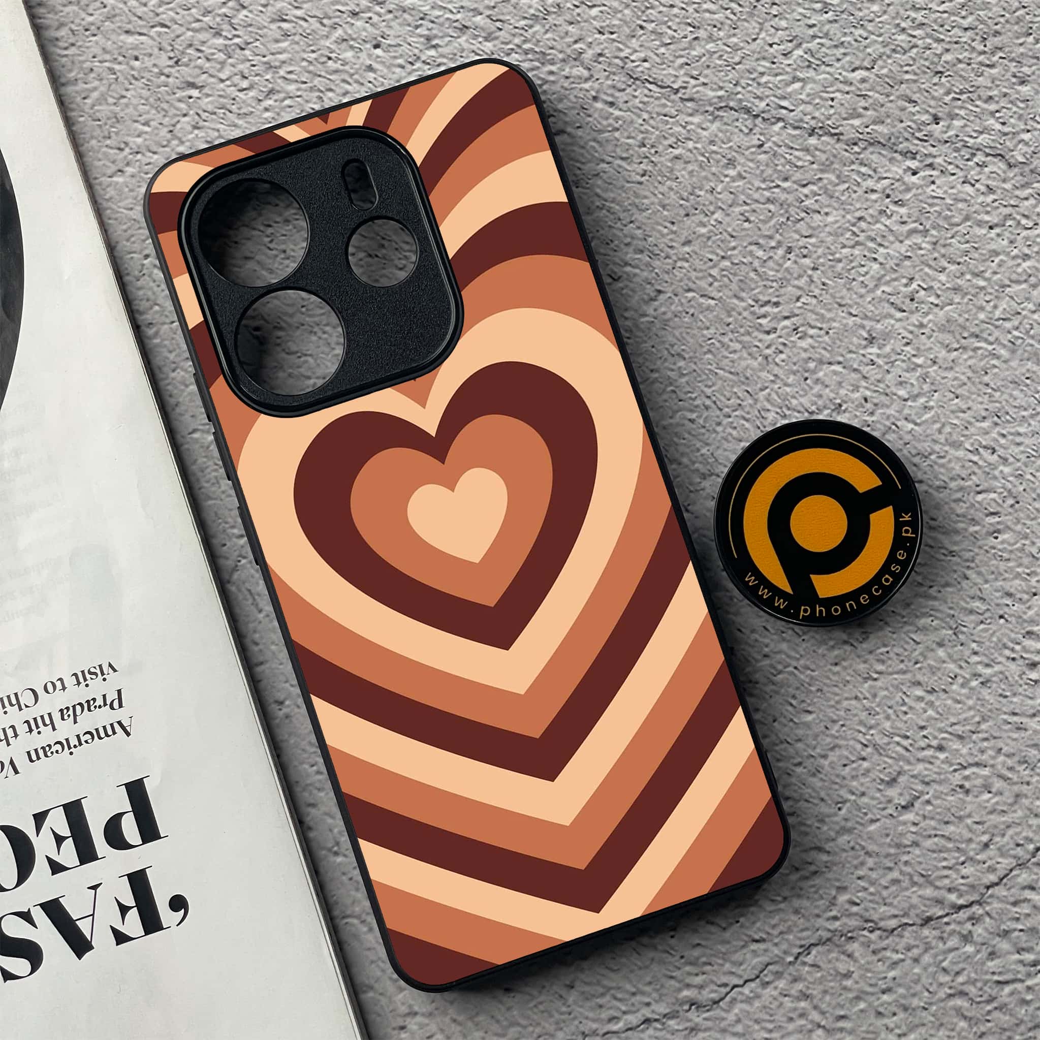 Xiaomi Redmi Note 14 - Heart Beat Series - Premium Printed Glass soft Bumper shock Proof Case