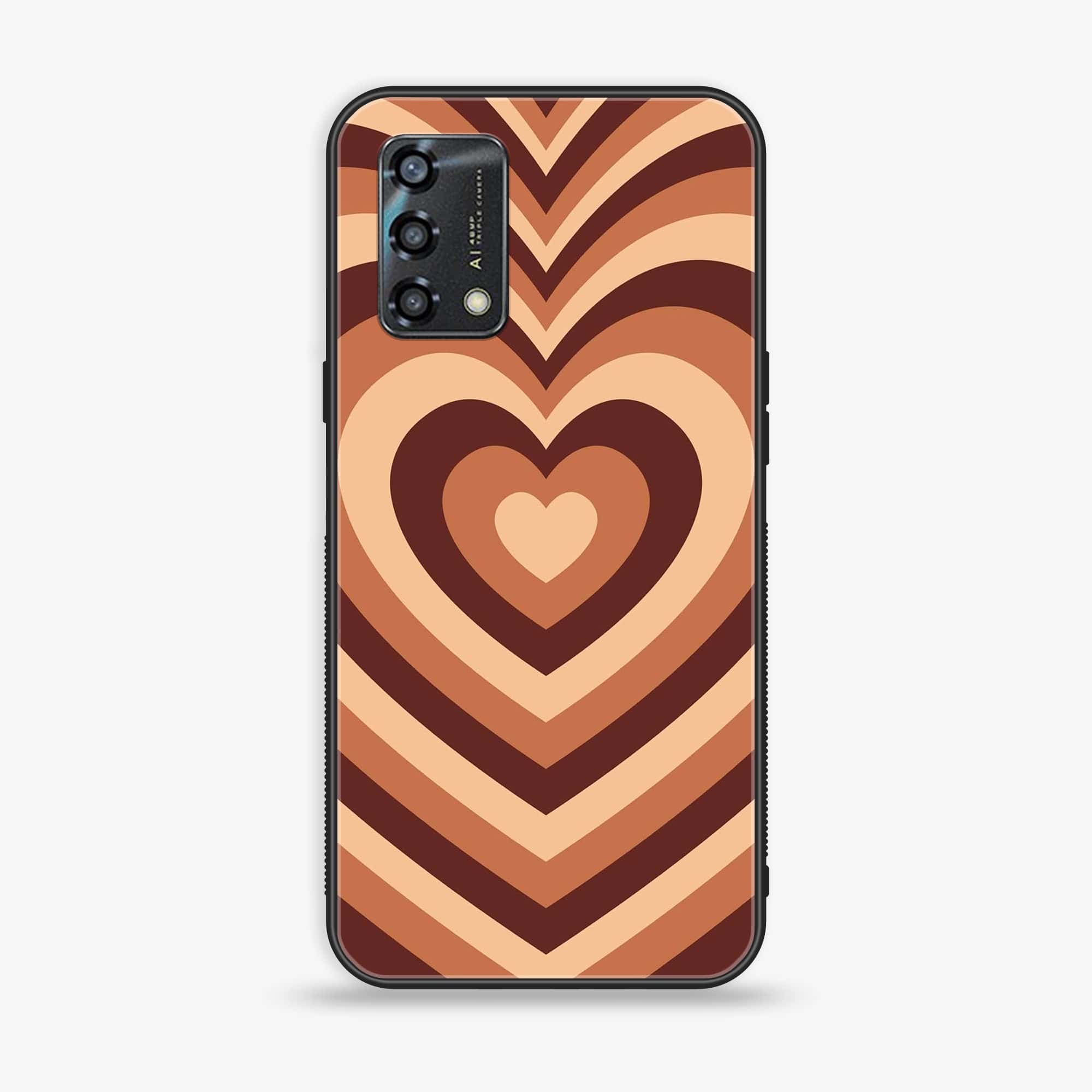 Oppo A95  - Heart Beat Series - Premium Printed Glass soft Bumper shock Proof Case