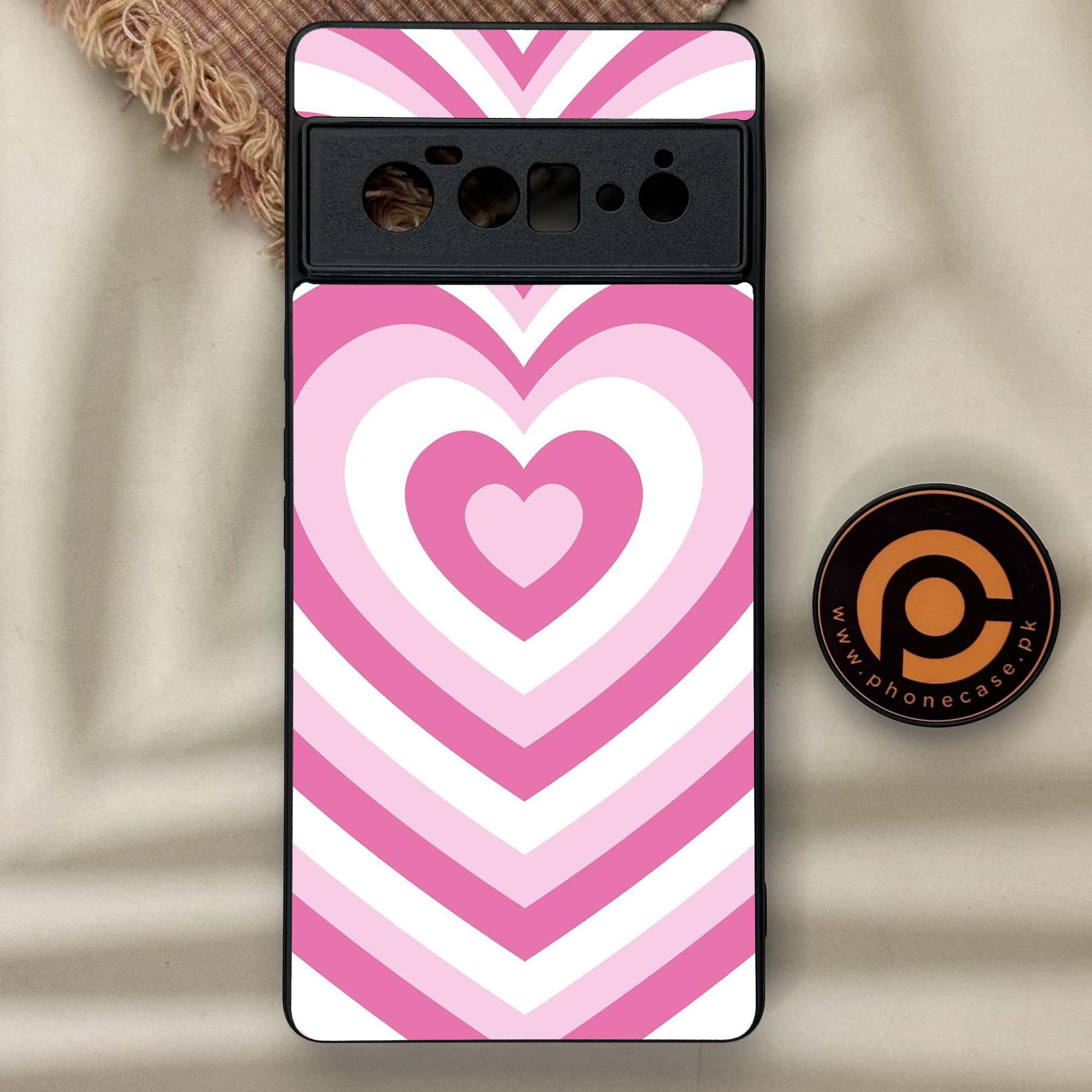 Google Pixel 6 Pro-Heart Beat Series - Premium Metal Printed soft Bumper Shock Proof Case