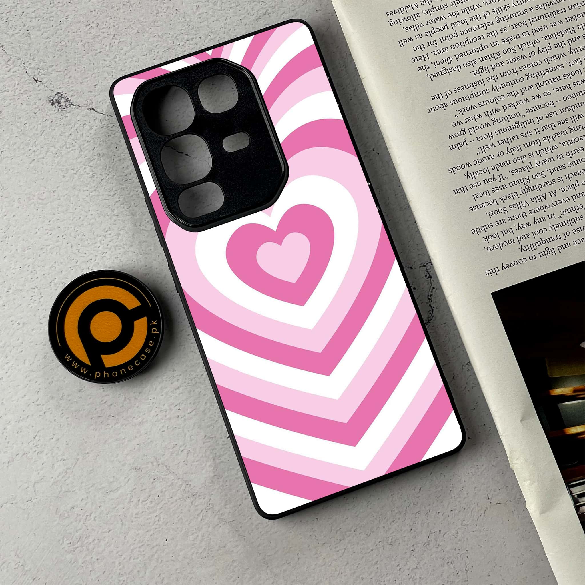 Infinix Note 50 Pro Plus - Heart Beat Series - Premium Metal Printed Soft Bumper Shockproof Case