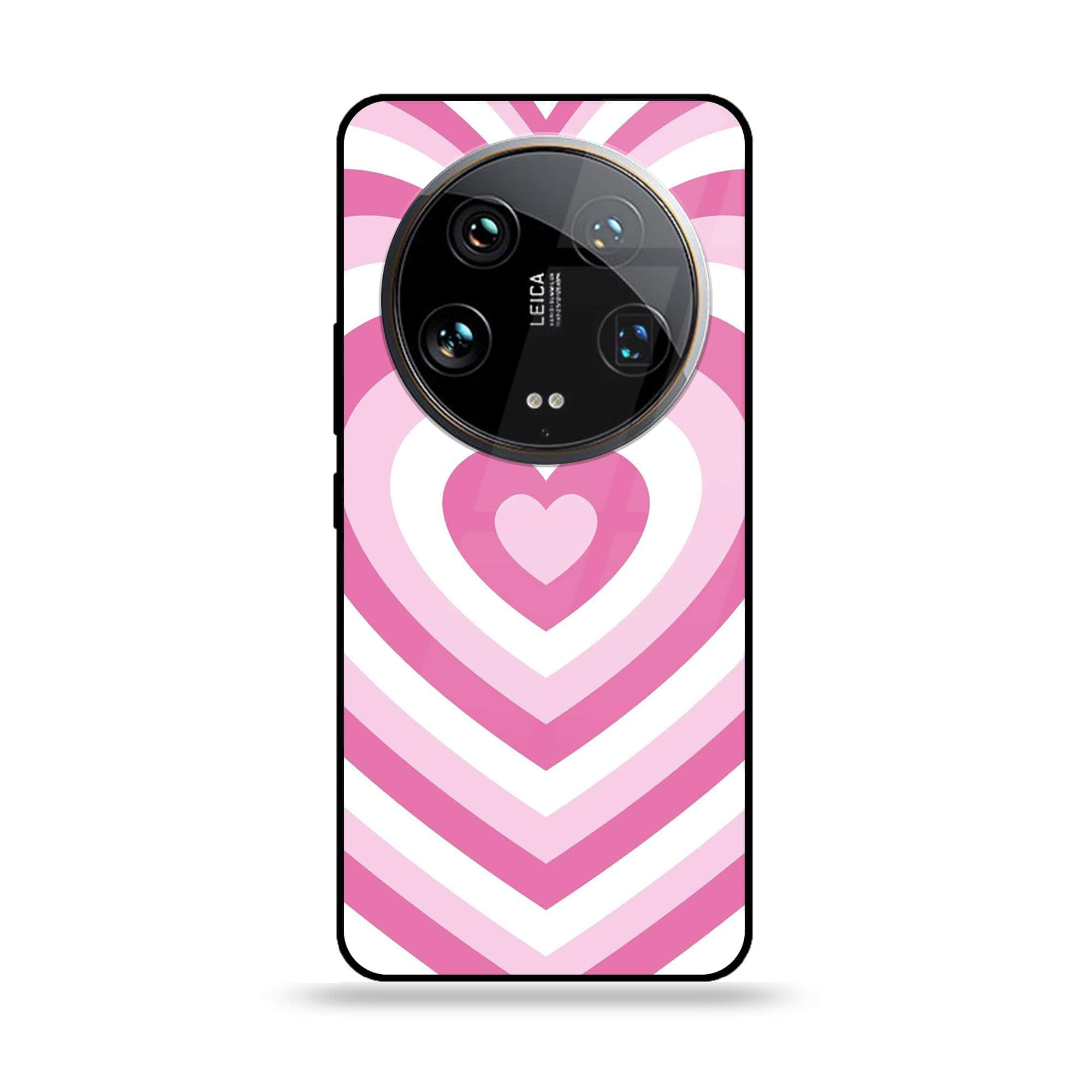 Xiaomi 14 Ultra - Heart Beat Series - Premium Printed Glass soft Bumper shock Proof Case