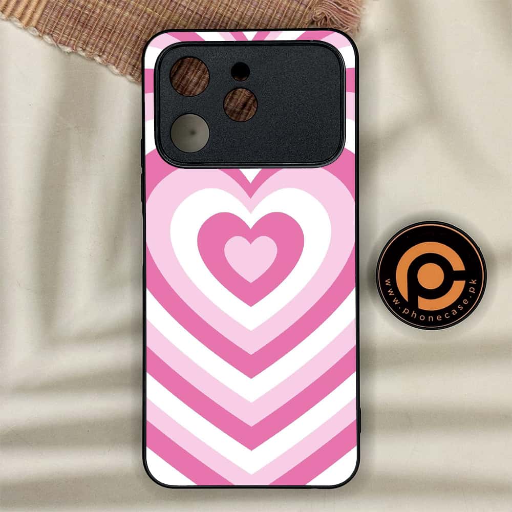 Tecno Spark 40 - Heart Beat Series - Premium Metal Printed soft Bumper shock Proof Case