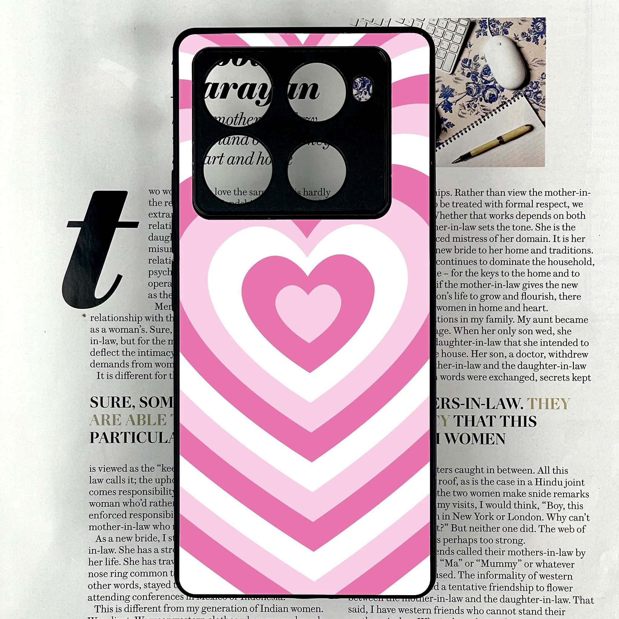 Infinix Note 40 Pro Plus - Heart Beat Series - Premium Metal Printed soft Bumper shock Proof Case