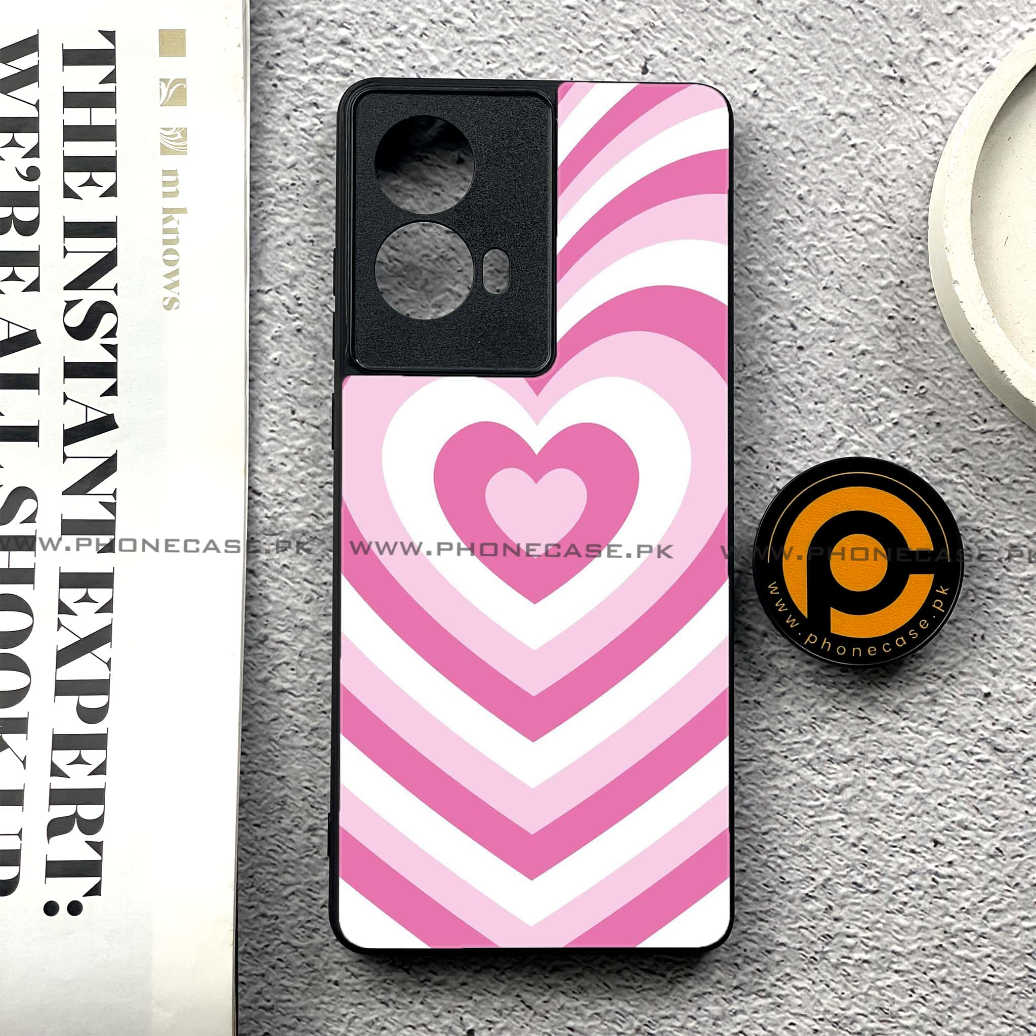 Moto G85 - Heart Beat Series - Premium Printed Glass soft Bumper shock Proof Case