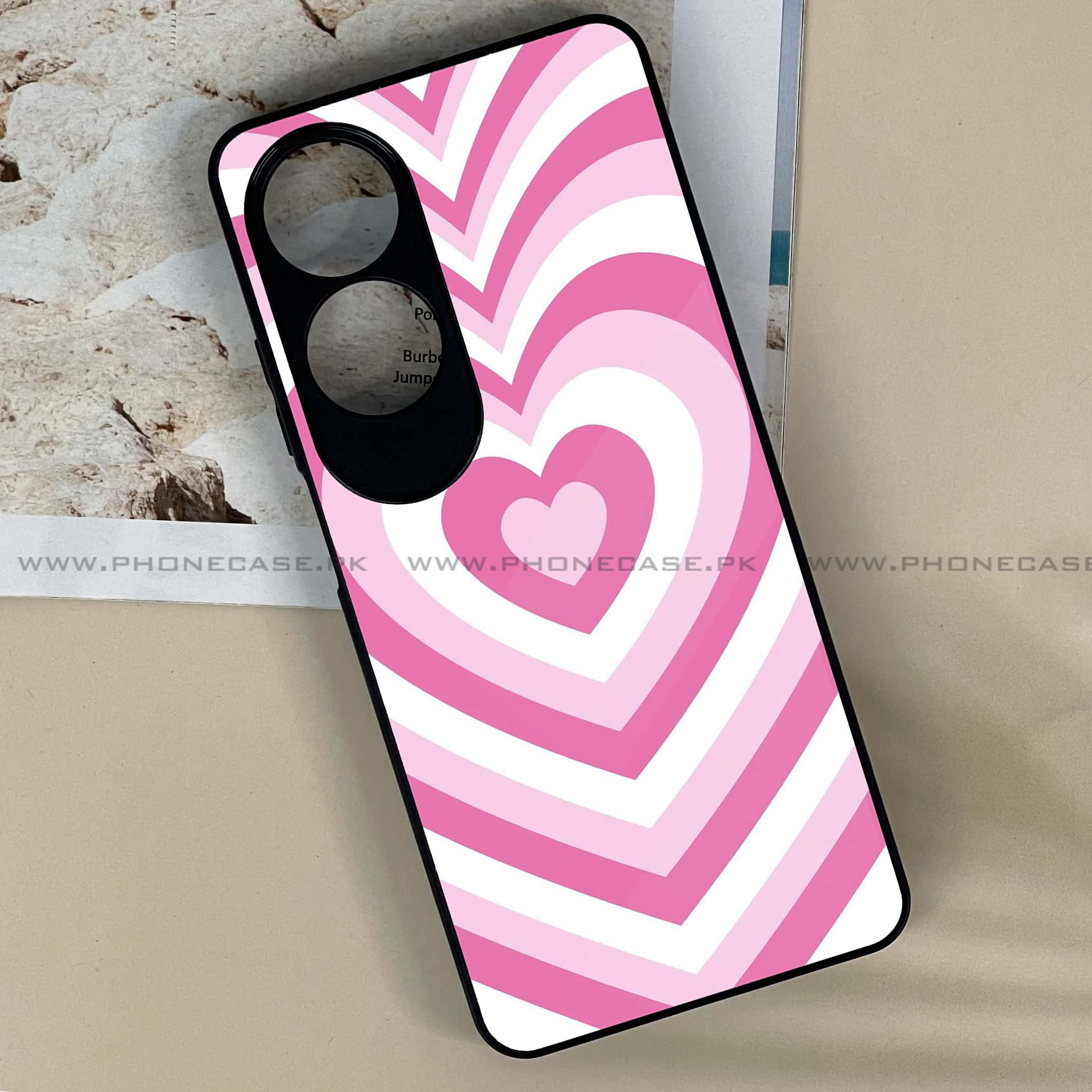 Oppo A60 - Heart Beat Series - Premium Printed Metal soft Bumper shock Proof Case