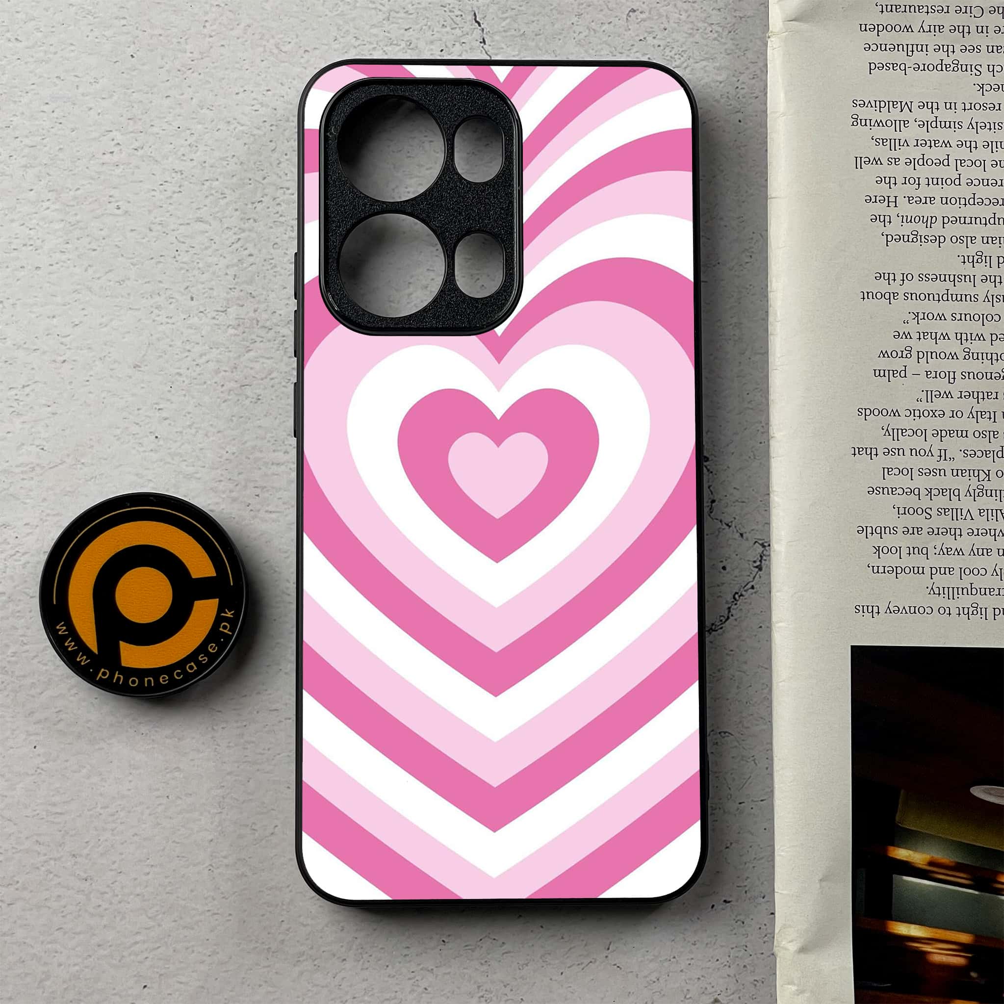 Oppo Reno 13 Pro -  Heart Beat Series - Premium Metal Printed Soft Bumper Shockproof Case