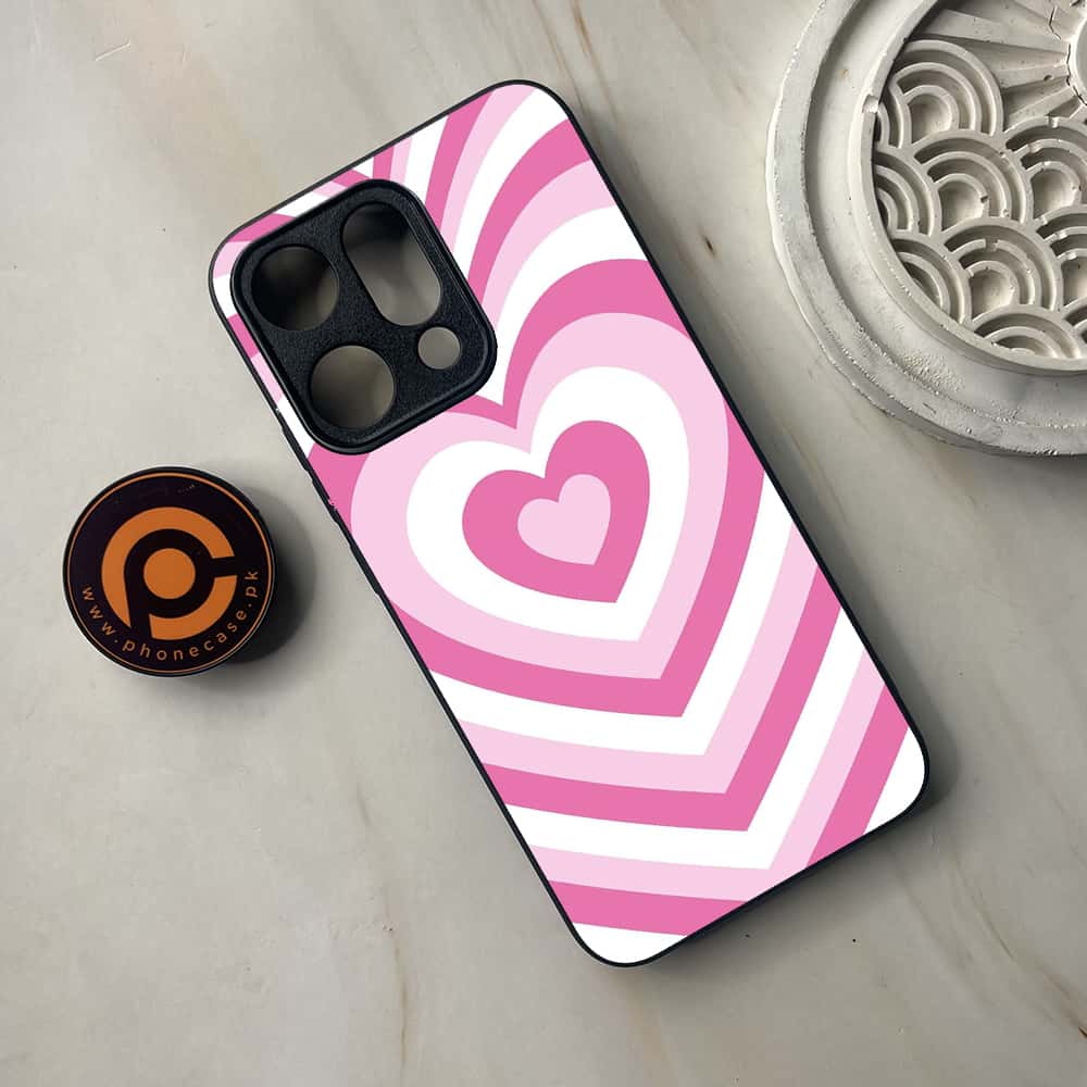 Oppo Reno 14 5G - Heart Beat Series - Premium Metal Printed soft Bumper shock Proof Case