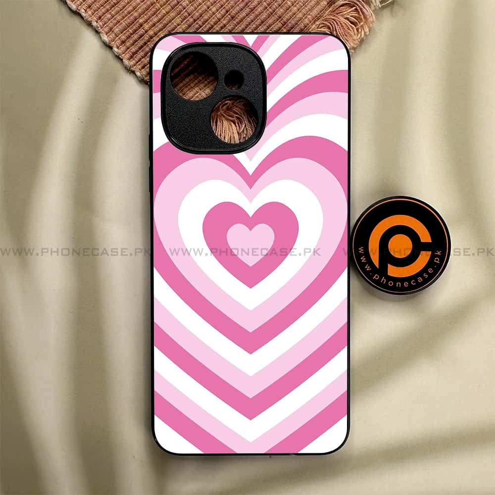 Tecno Spark 40C - Heart Beat Series - Premium Metal Printed soft Bumper shock Proof Case