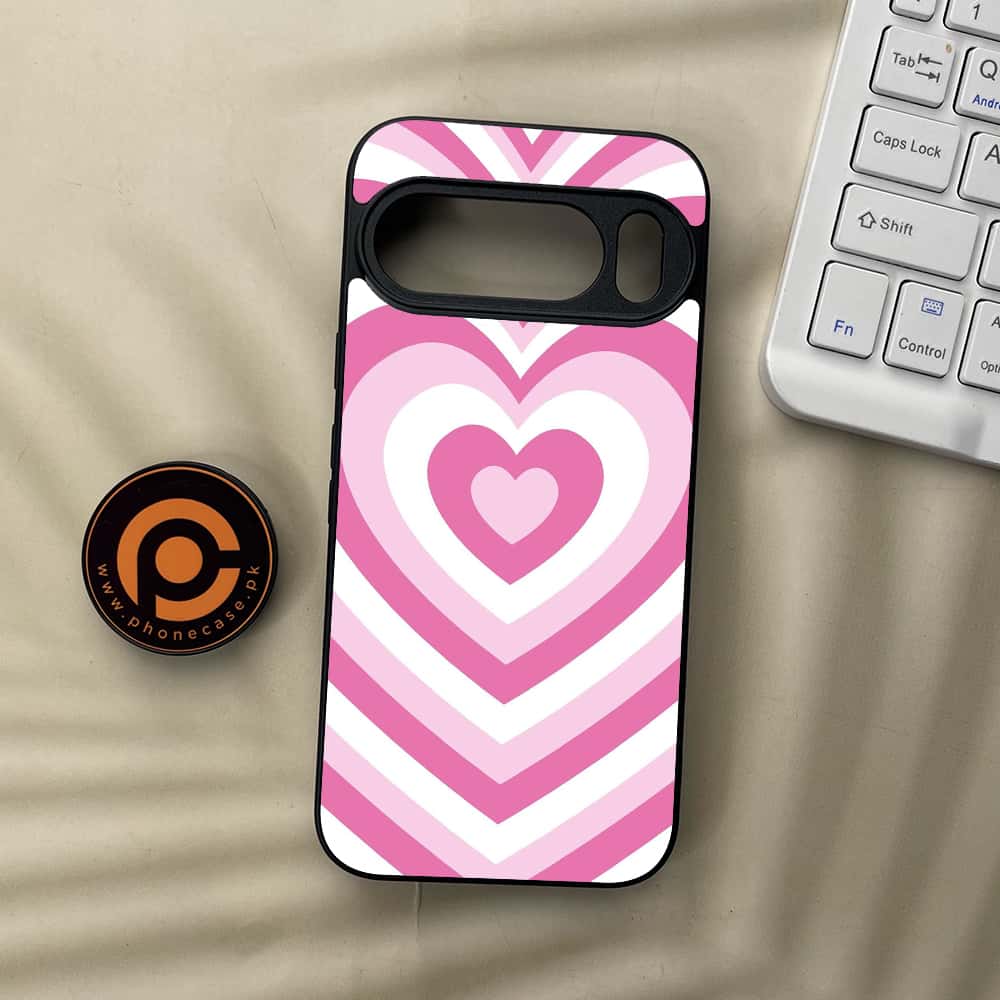 Google Pixel 10  - Heart Beat Series - Premium Metal Printed soft Bumper Shockof Case