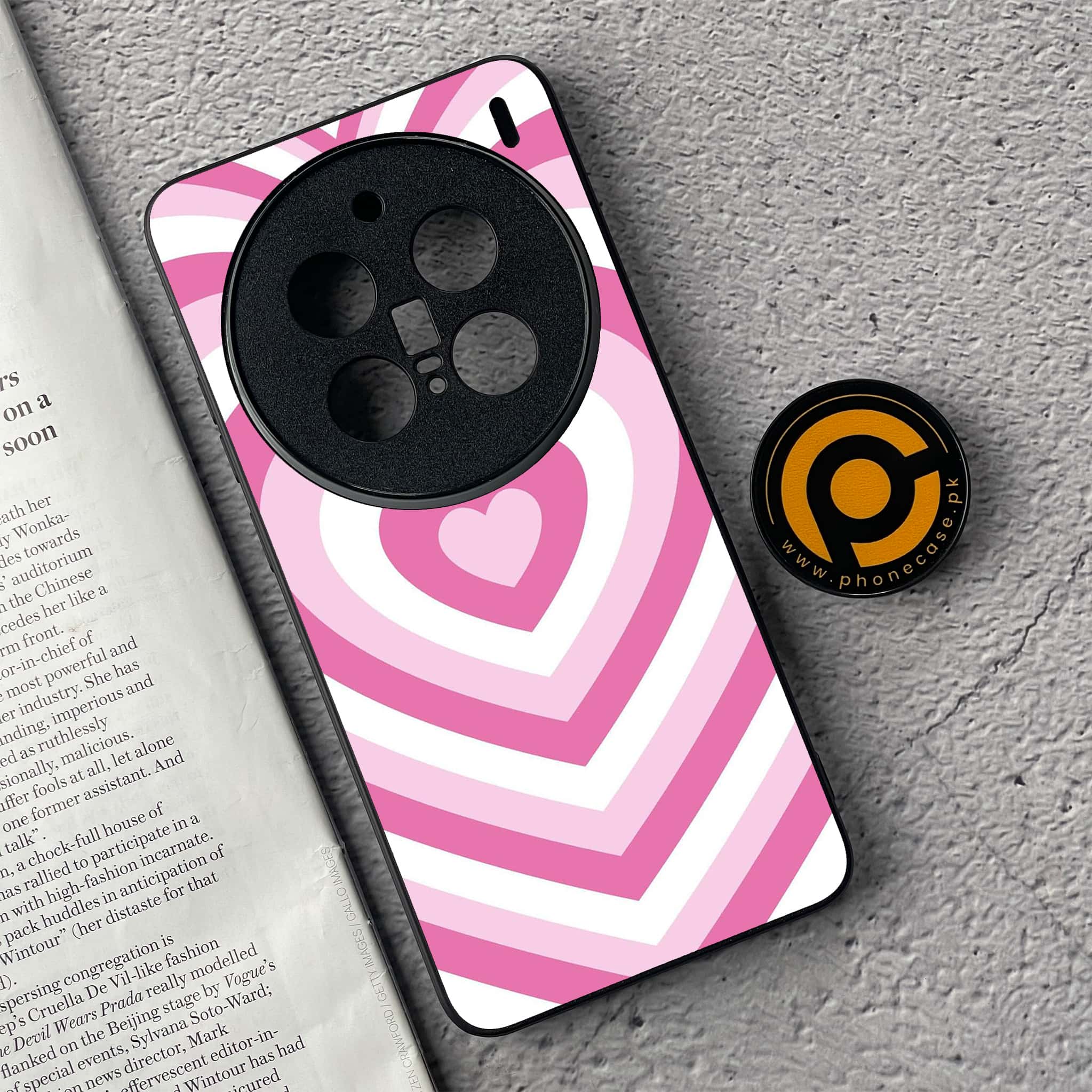 Vivo X200 Pro - Heart Beat Series - Premium Metal  Printed soft Bumper shock Proof Case