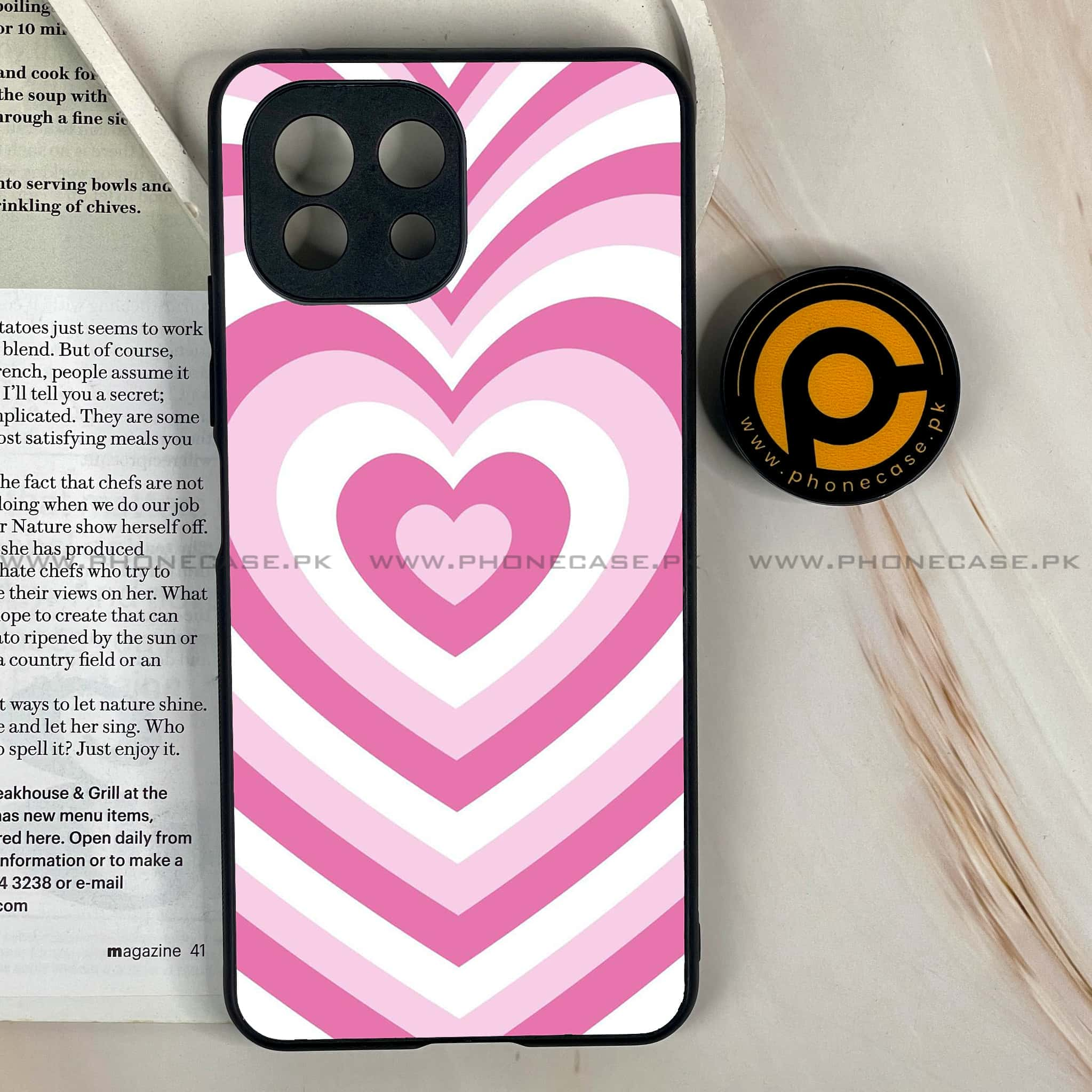 Mi 11 Lite -Heart Beat Series - Premium Printed Glass soft Bumper shock Proof Case