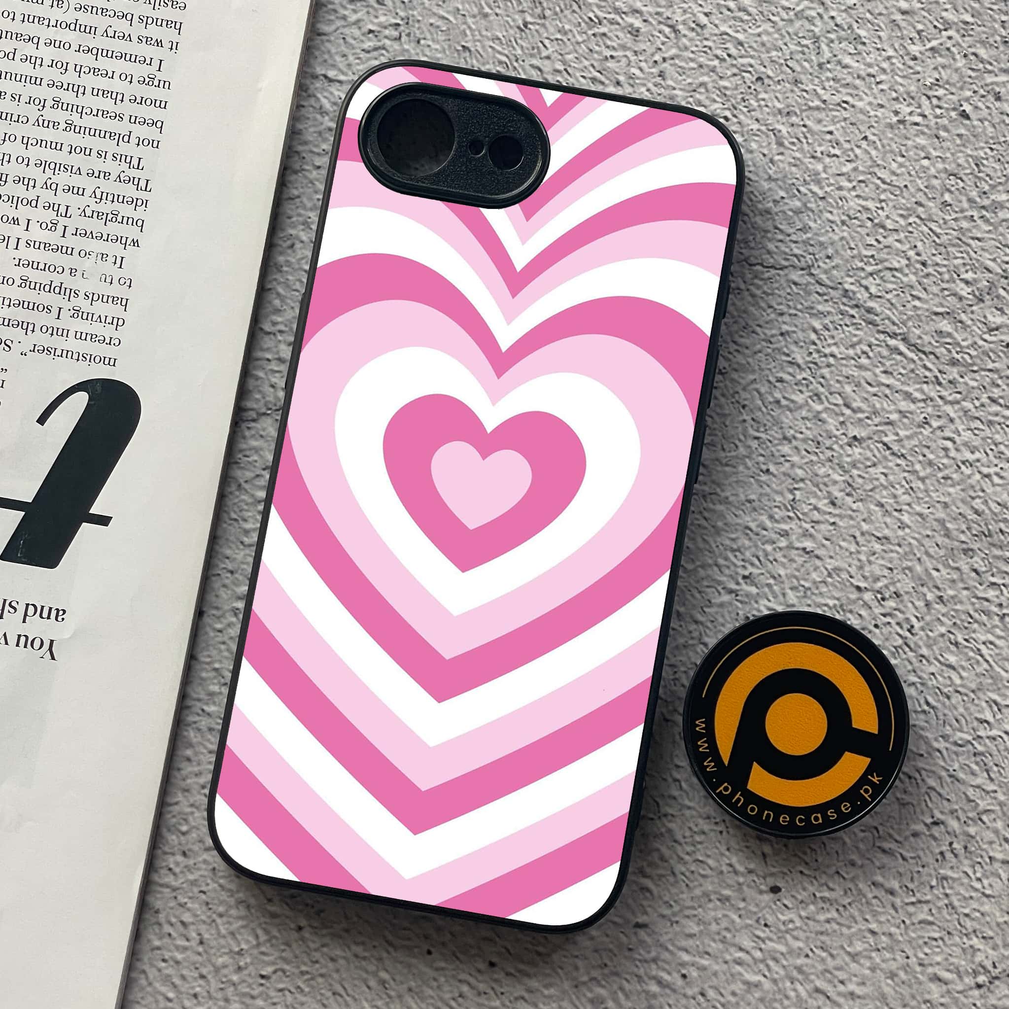 iPhone 16e - Heart Beat Series - Premium Metal  Printed soft Bumper shock Proof Case