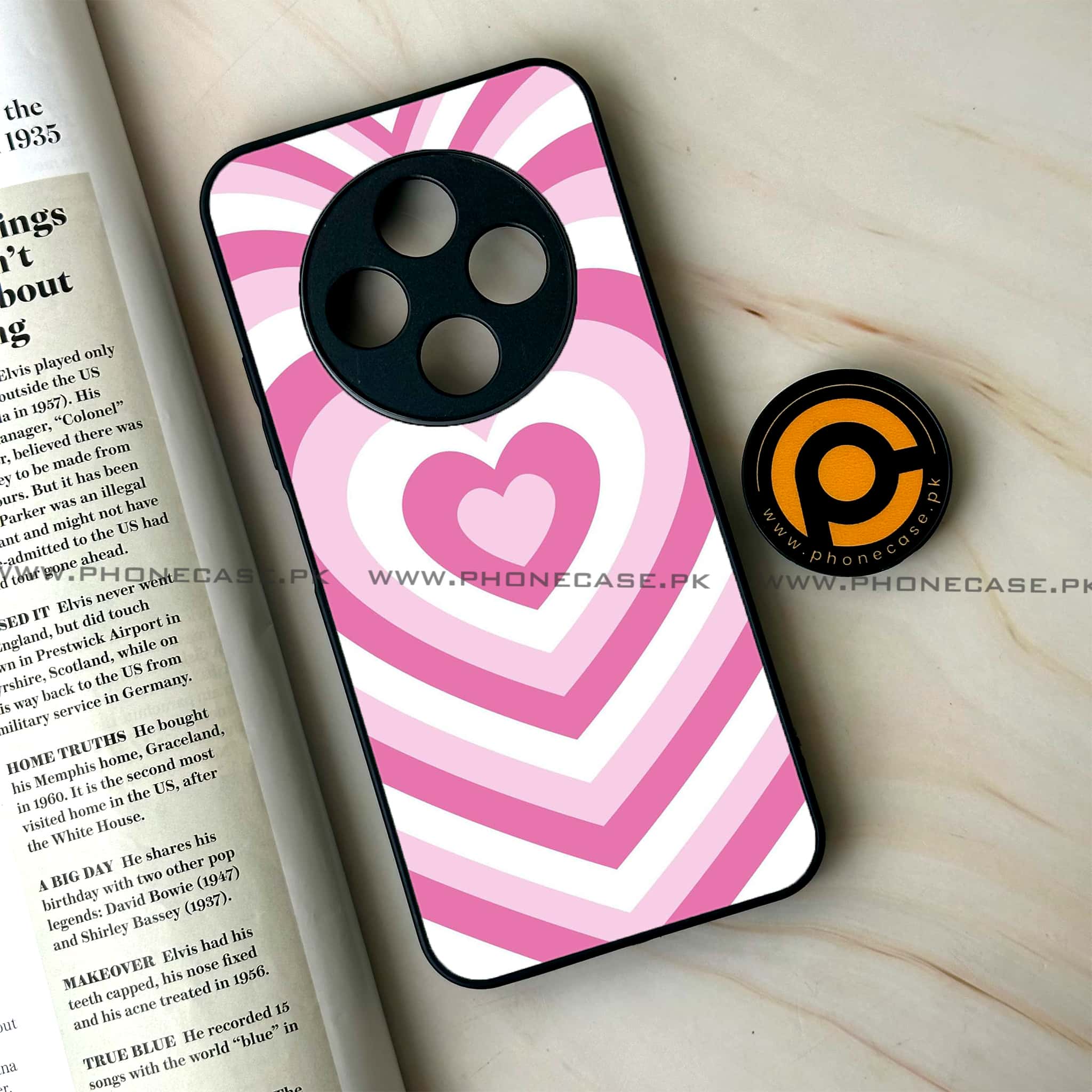 Oppo F27 Pro - Heart Beat Series - Premium Metal Printed soft Bumper Shock Proof Case