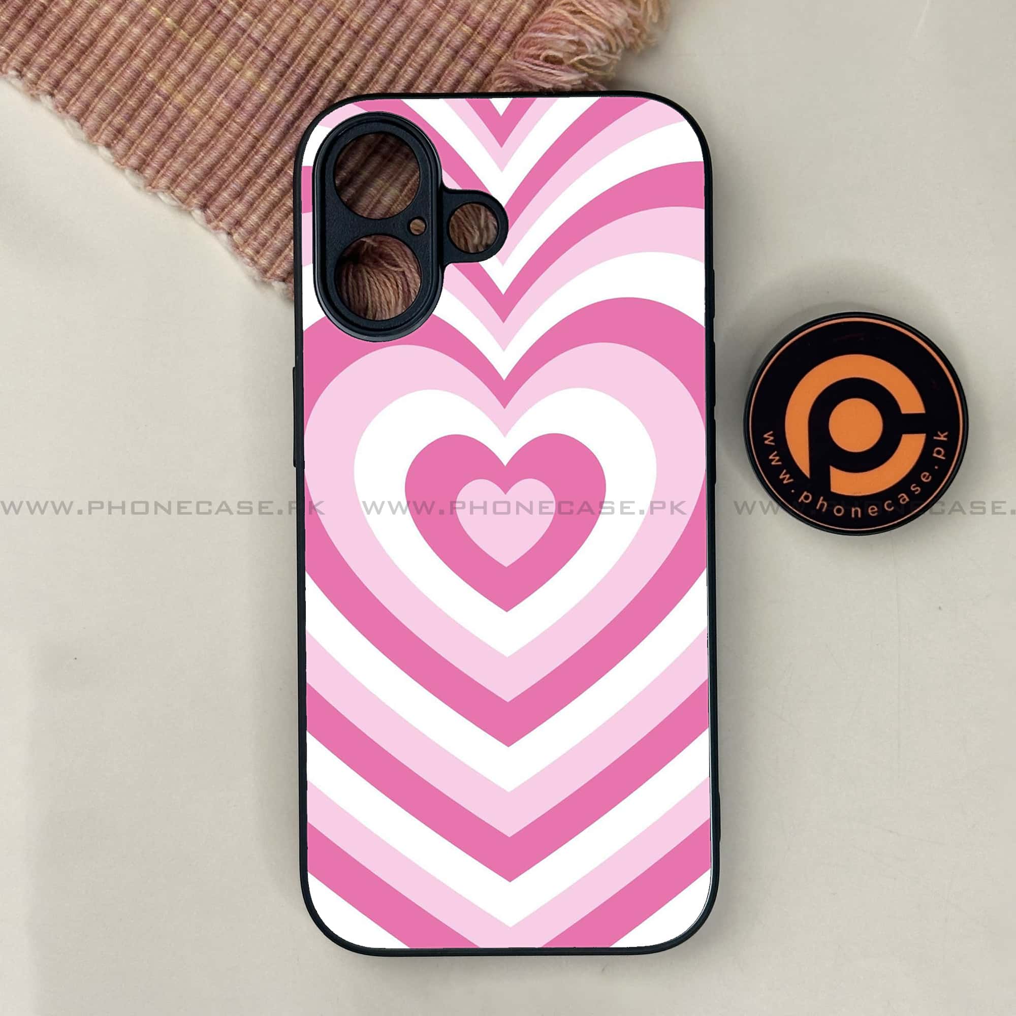 iPhone 17 - Heart Beat Series - Premium Printed Glass soft Bumper shock Proof Case