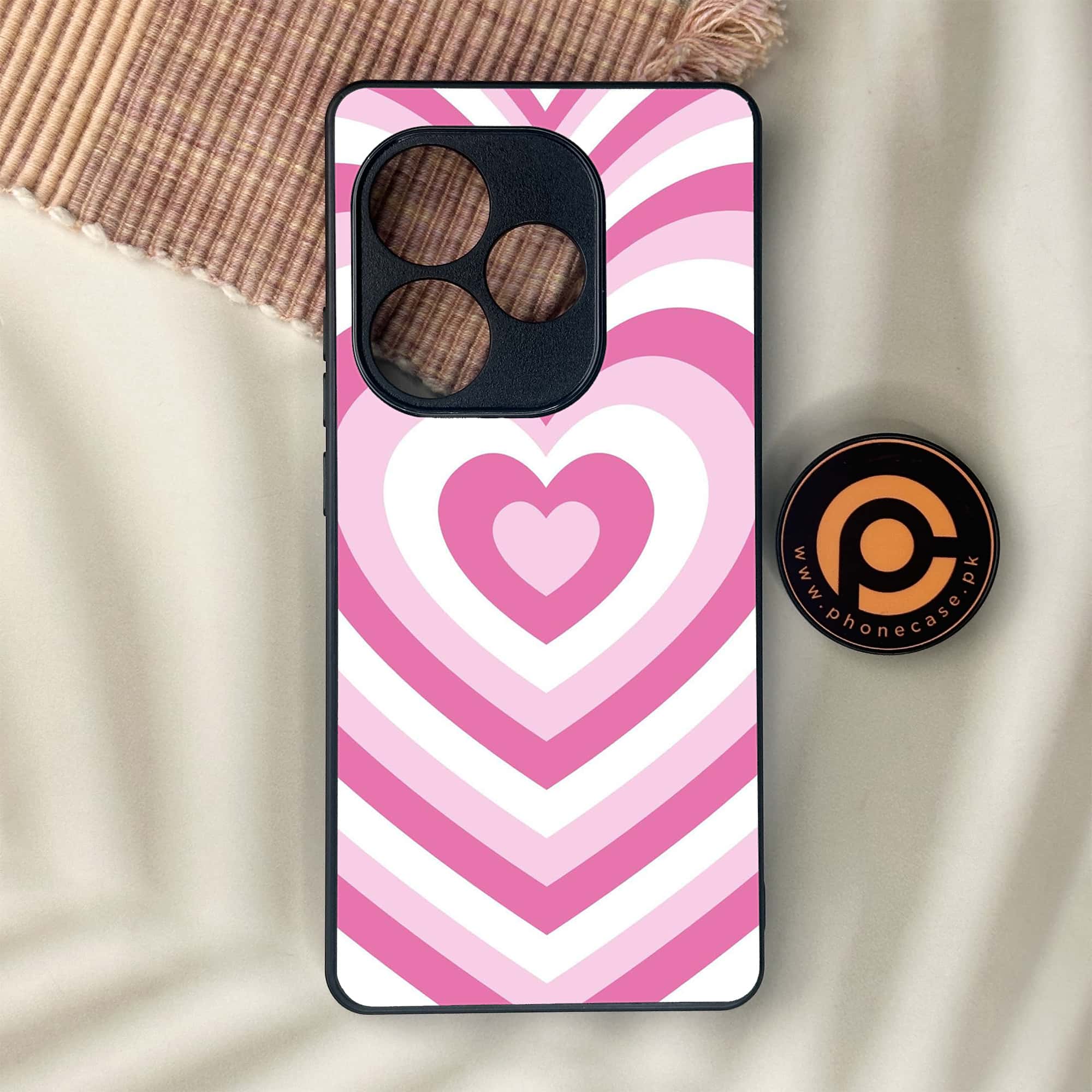 Realme GT 6 - Heart Beat Series - Premium Metal Printed soft Bumper shock Proof Case