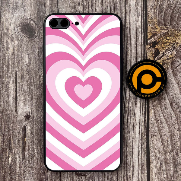 iPhone 7 Plus / 8 Plus  Heart Beat Series Design 3  - Premium Metal Printed soft Bumper shock Proof Case  CS-20241
