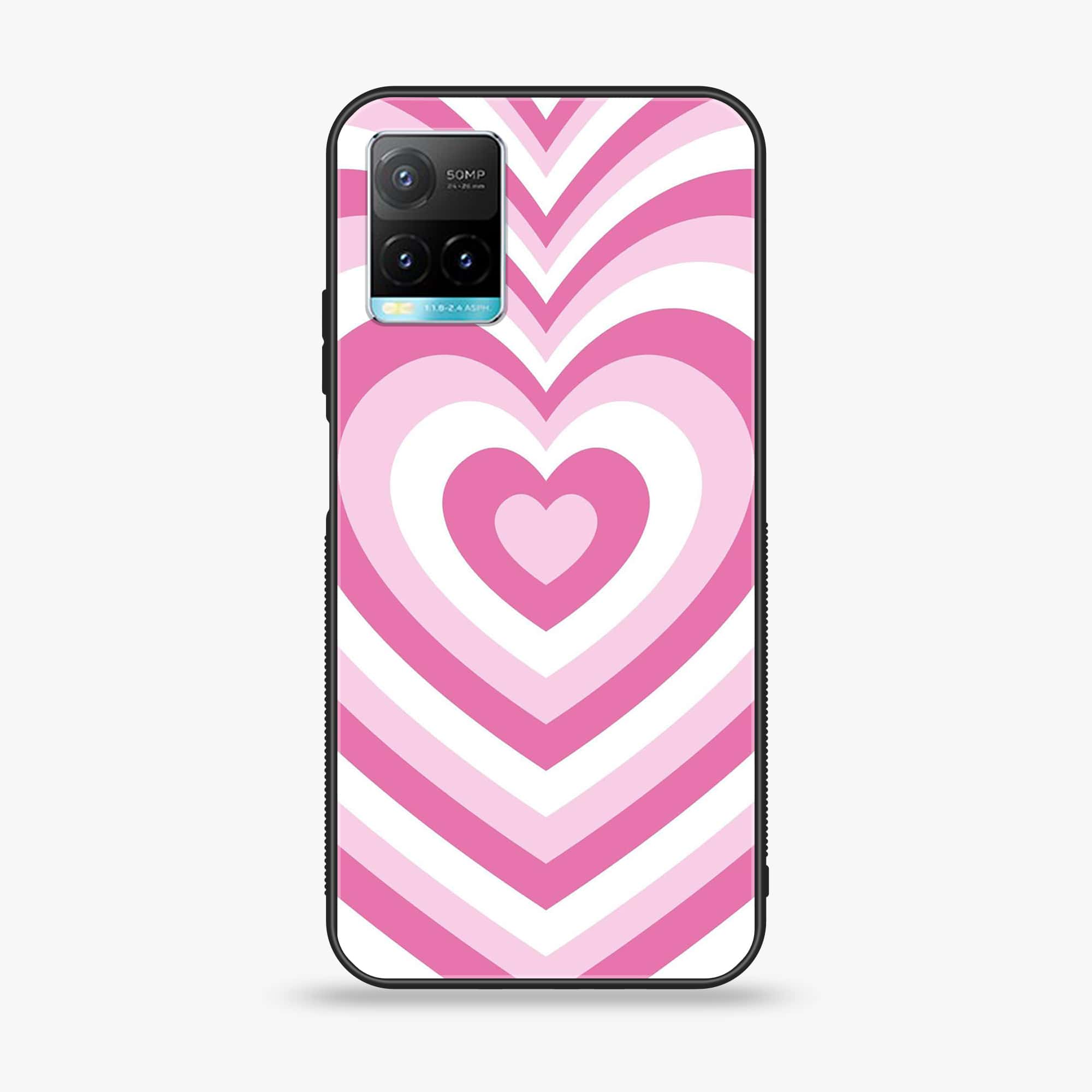 Vivo Y33T - Heart Beat Series - Premium Printed Glass soft Bumper shock Proof Case