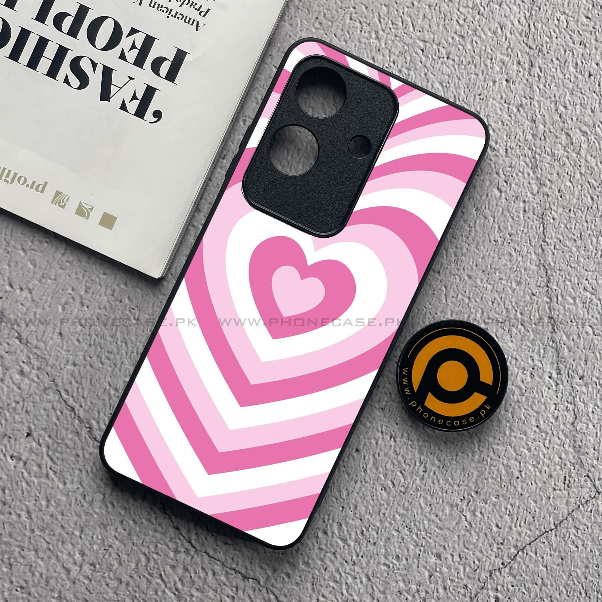 Realme Note 60x - Heart Beat Series - Premium Metal  Printed soft Bumper shock Proof Case