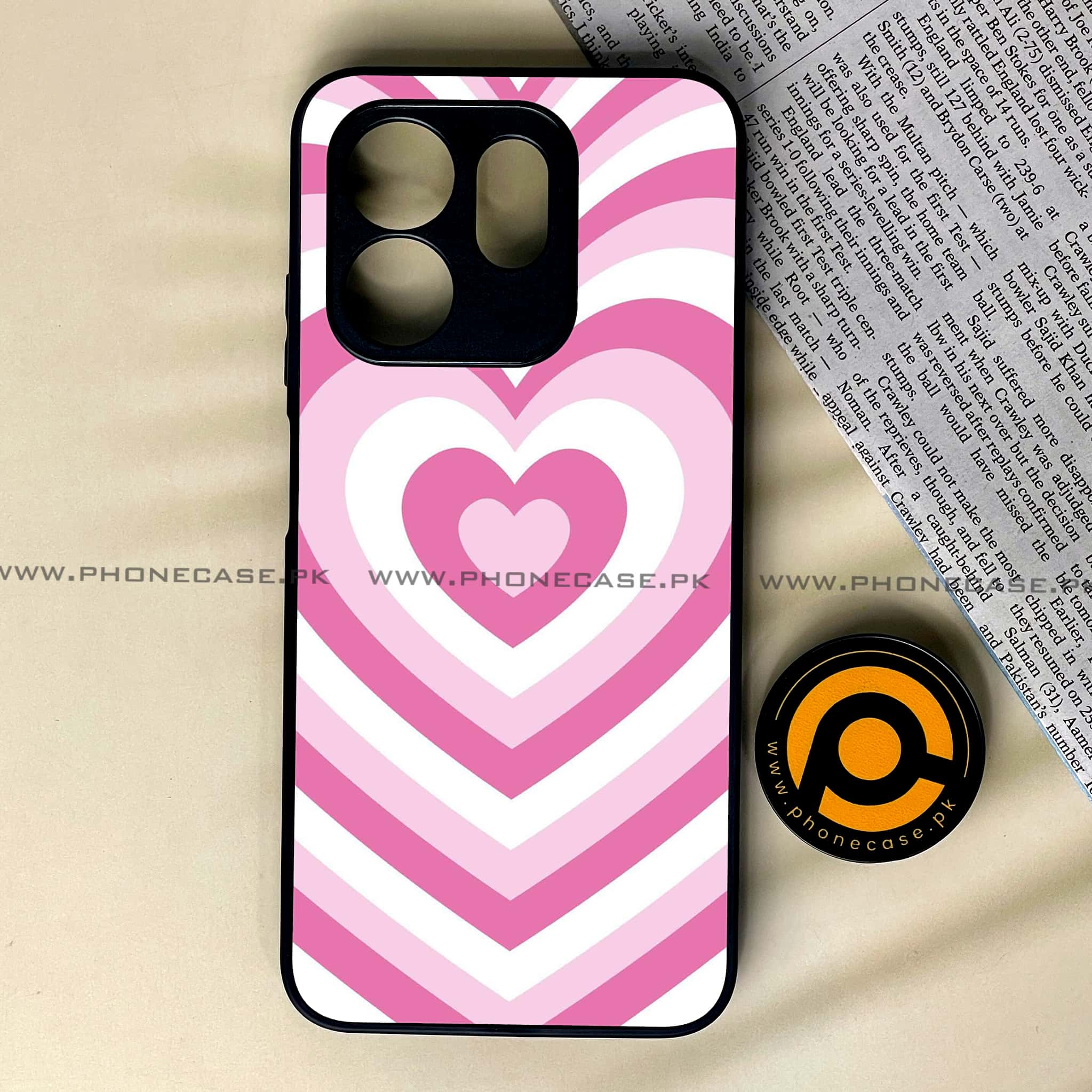 Infinix Smart 9 HD - Heart Beat Series - Premium Metal Printed soft Bumper shock Proof Case