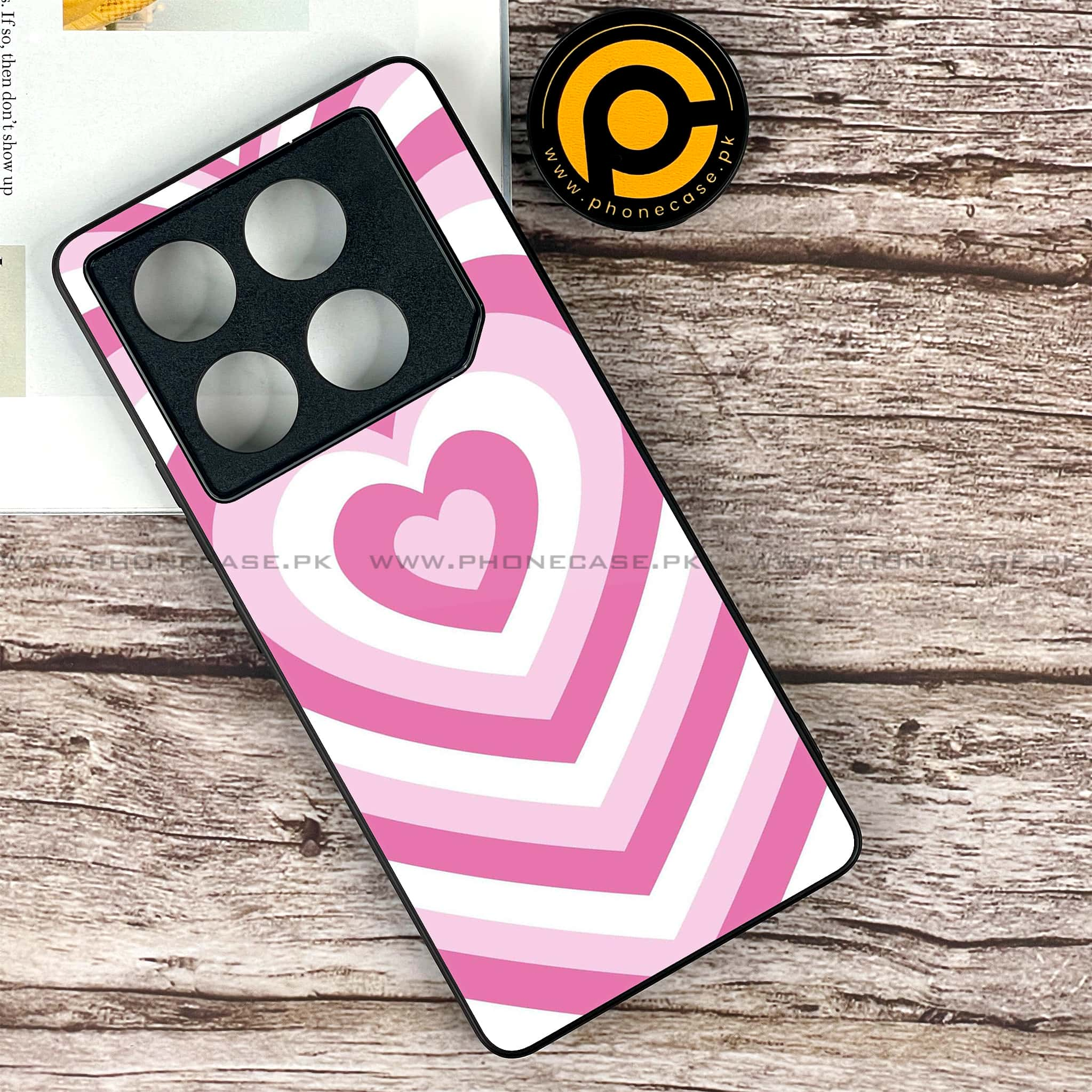 Infinix GT 20 Pro - Heart Beat Series - Premium Printed Glass soft Bumper shock Proof Case