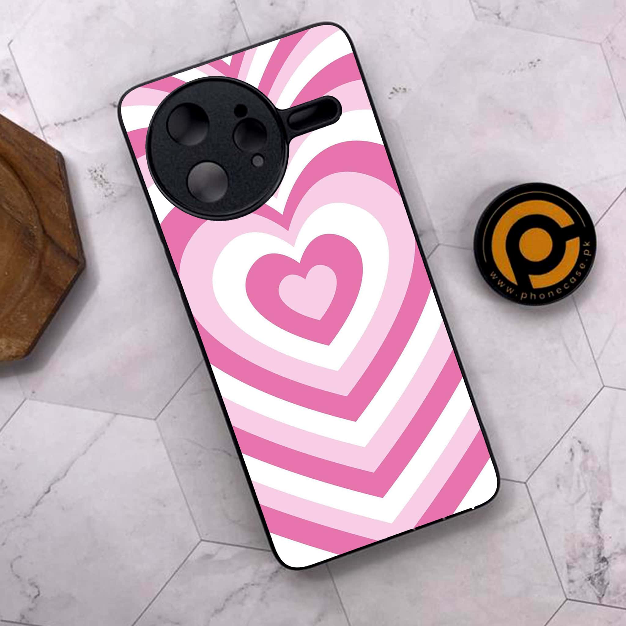Xiaomi Poco F7 Ultra 5G - Heart Beat Series - Premium Metal Printed soft Bumper shock Proof Case