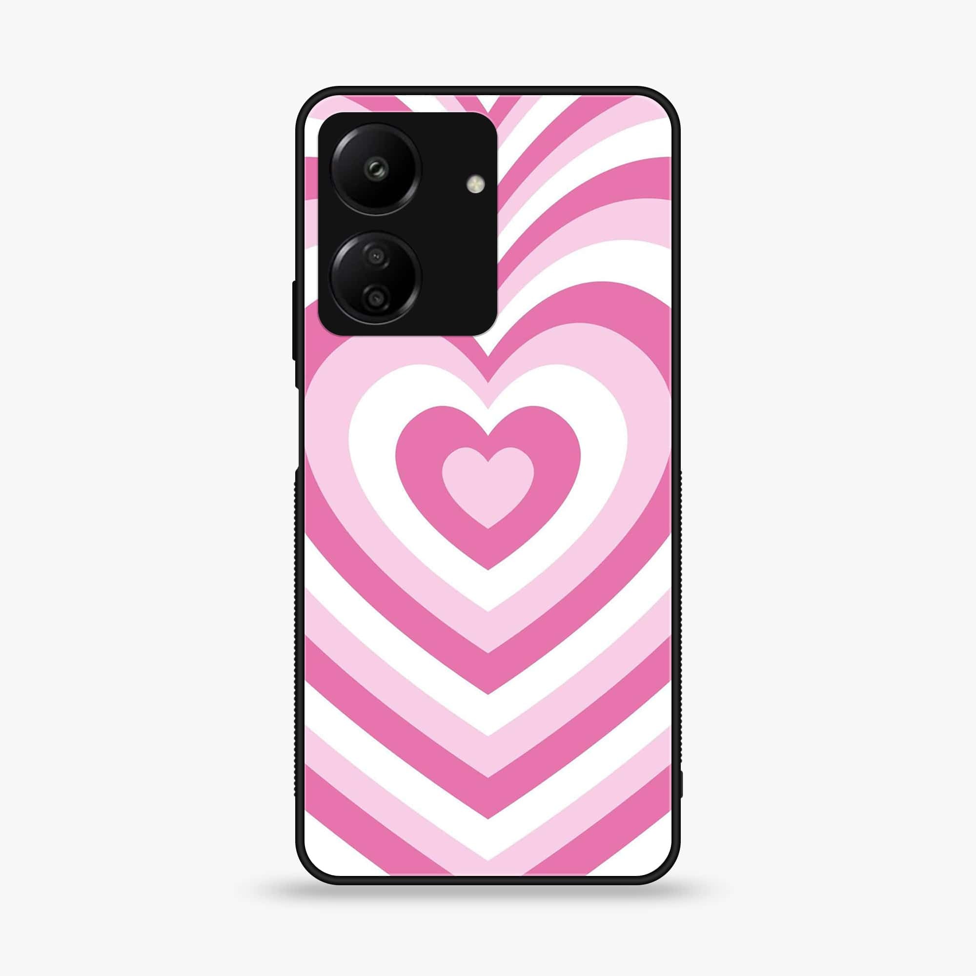 Xiaomi Poco C65 - Heart Beat Series - Premium Printed Glass soft Bumper shock Proof Case