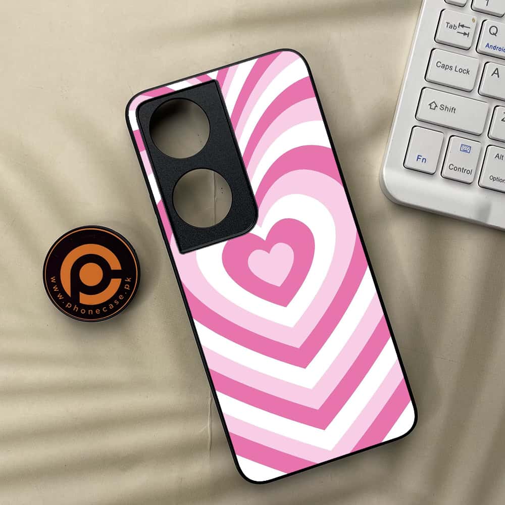 Honor X7b - Heart Beat Series - Premium Metal  Printed soft Bumper shock Proof Case
