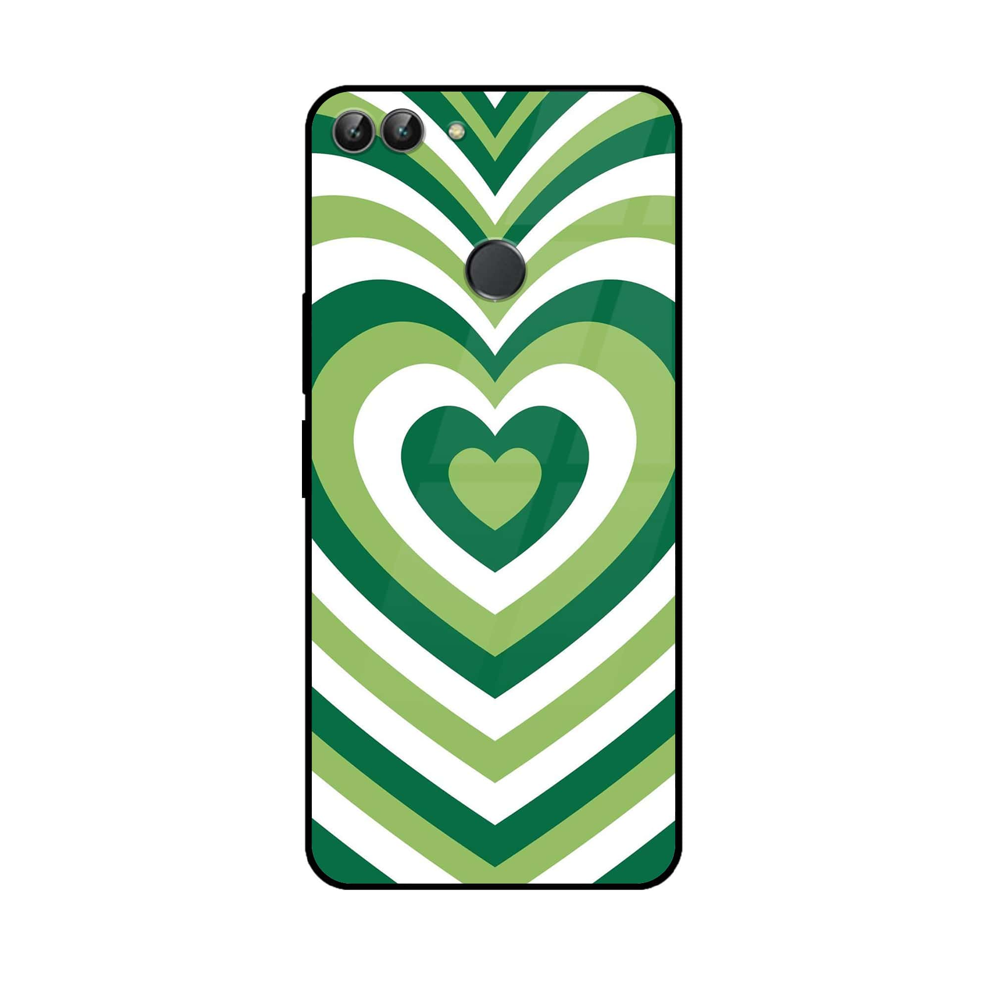 Huawei P Smart - Heart Beat Series - Premium Printed Glass soft Bumper shock Proof Case